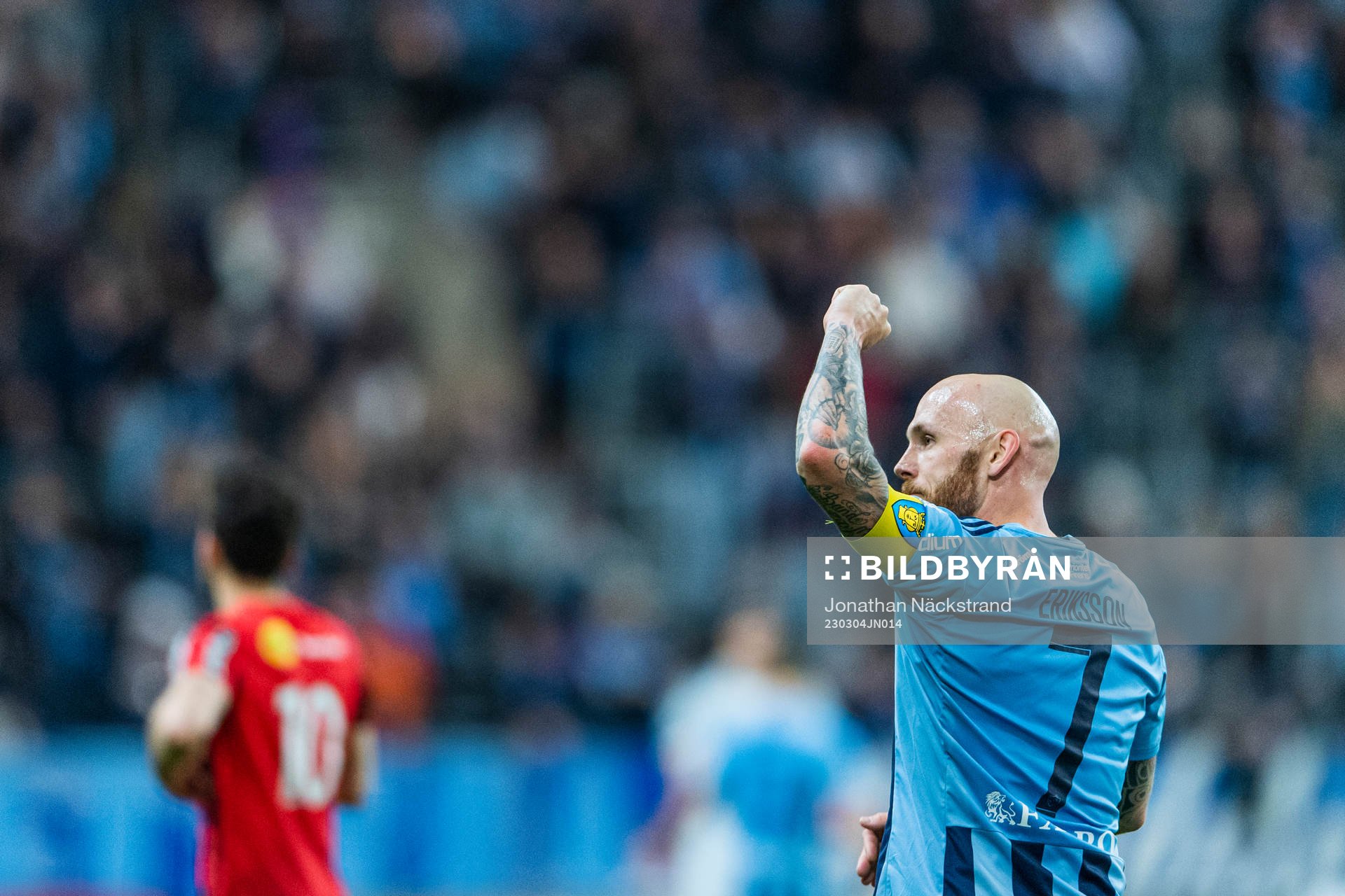 Djurgårdens Magnus Eriksson jublar