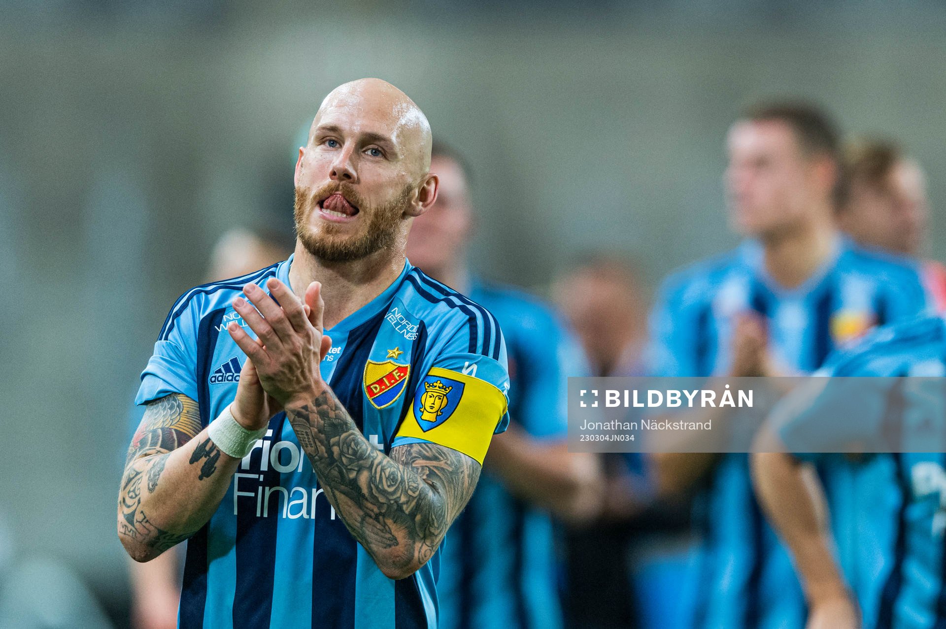 Djurgårdens Magnus Eriksson jublar