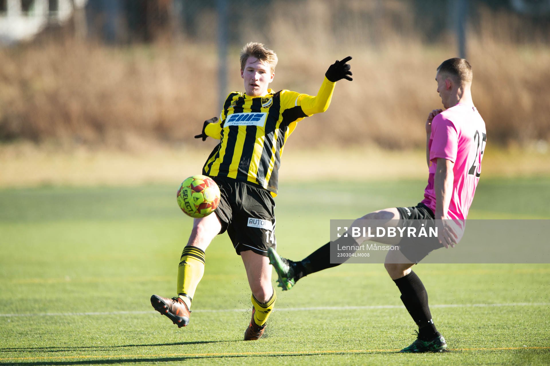 IFK Hässleholms  Hugo Arvidsson i träningsmatchen mellan