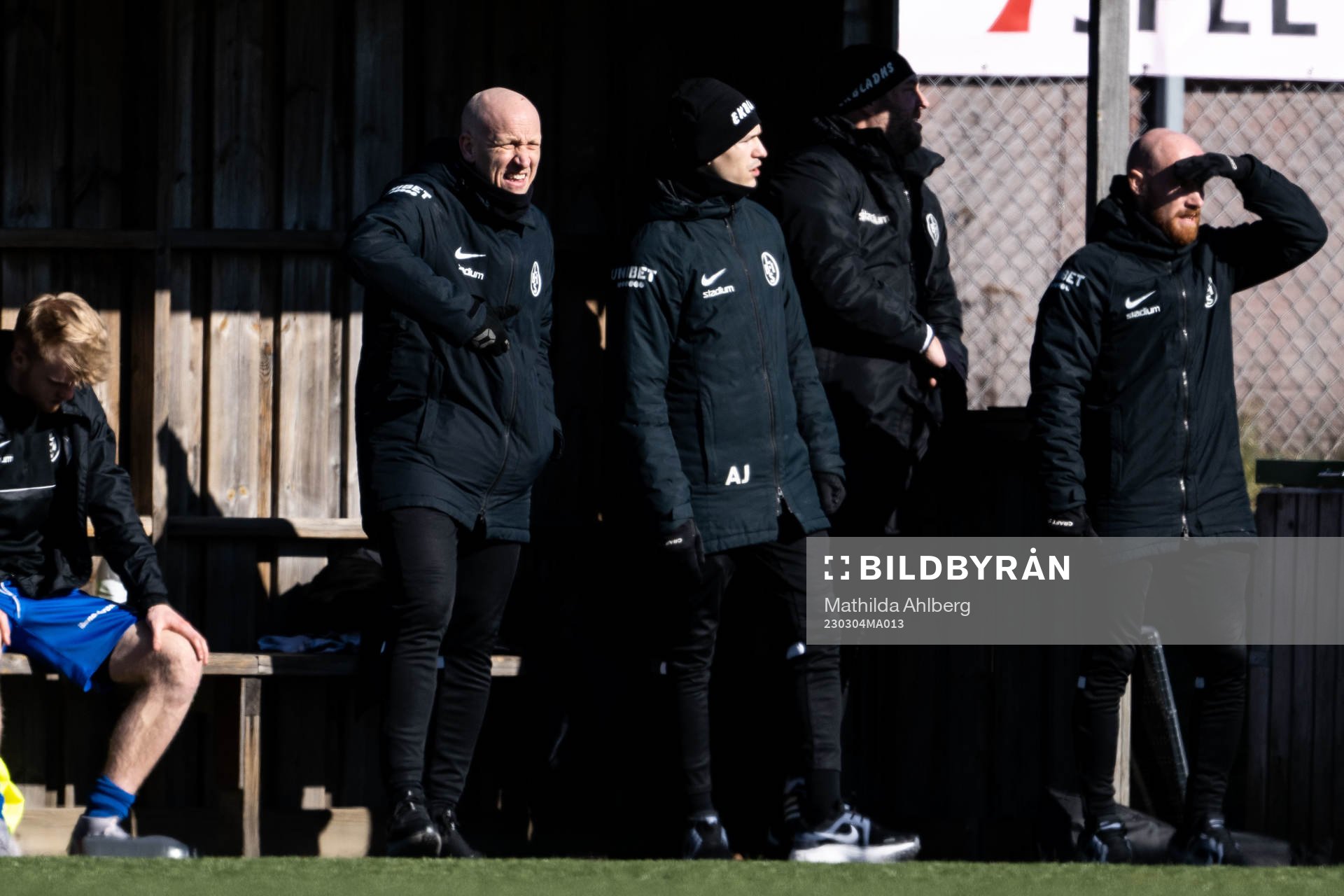 Landskronas tränare Billy Magnusson och assisterande