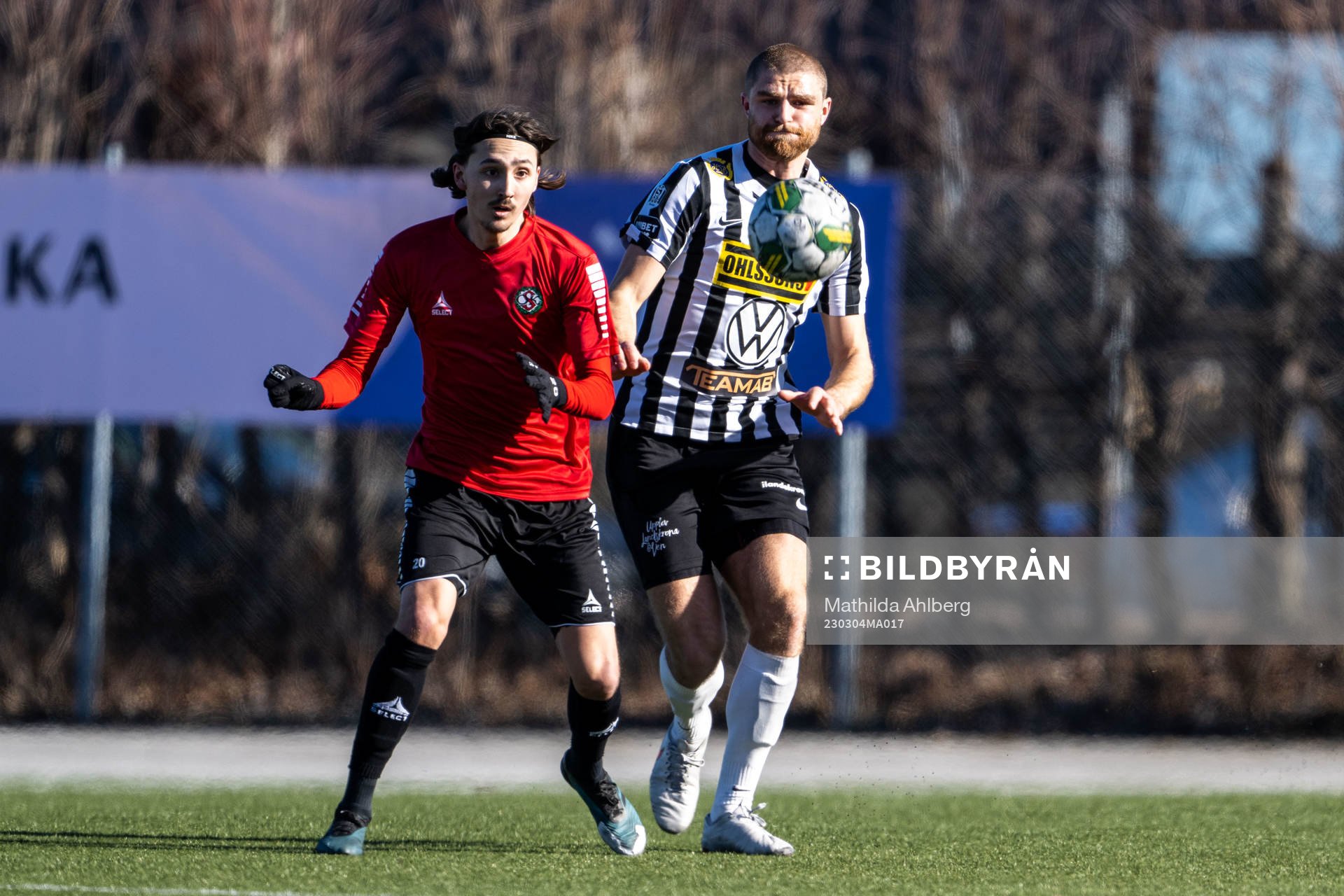 Örebros Adam Bark och Landskronas Erik Hedenquist