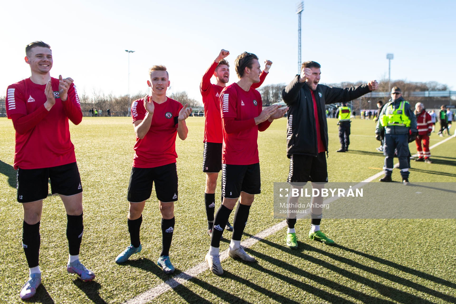 Örebros spelare jublar