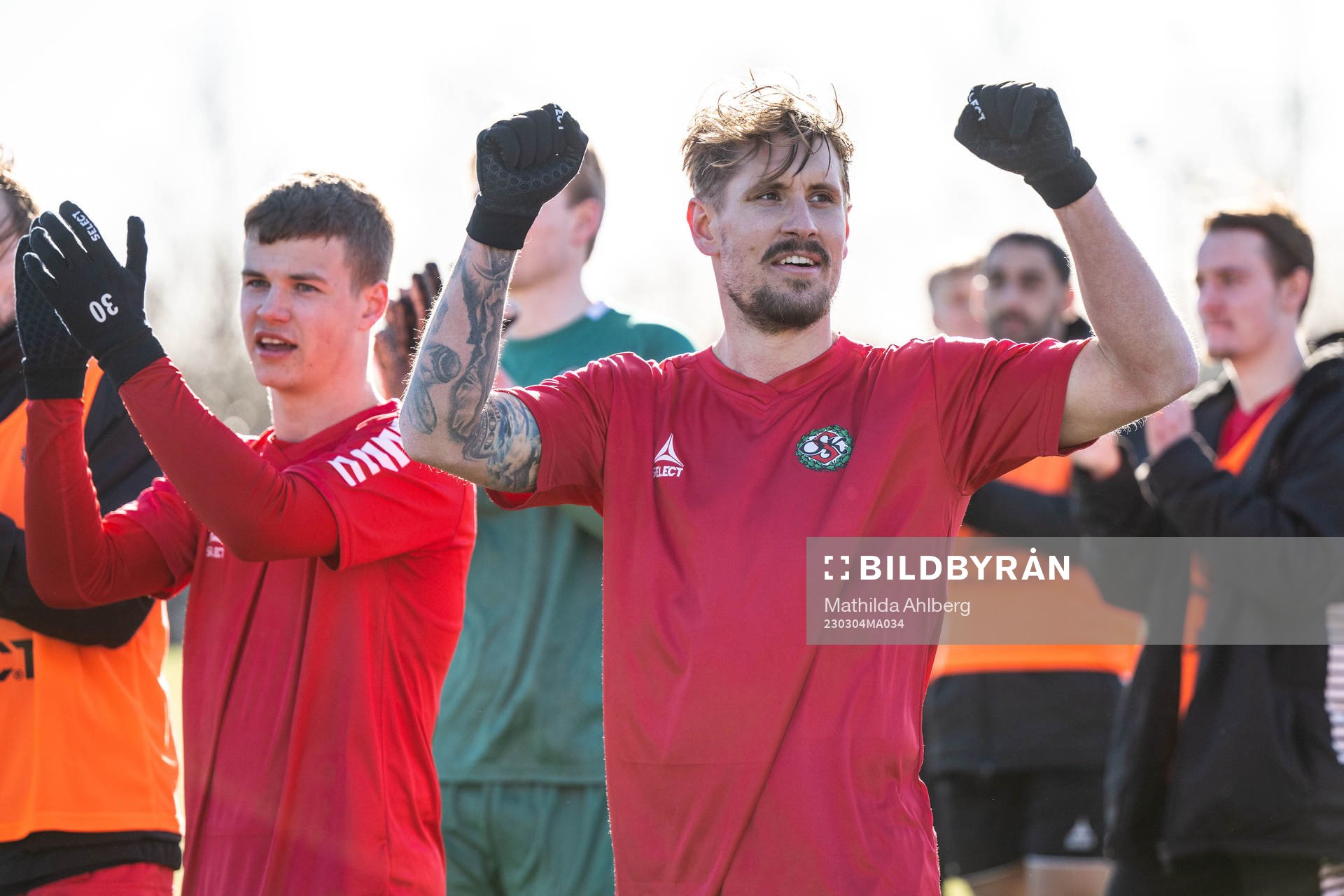 Örebros spelare jublar