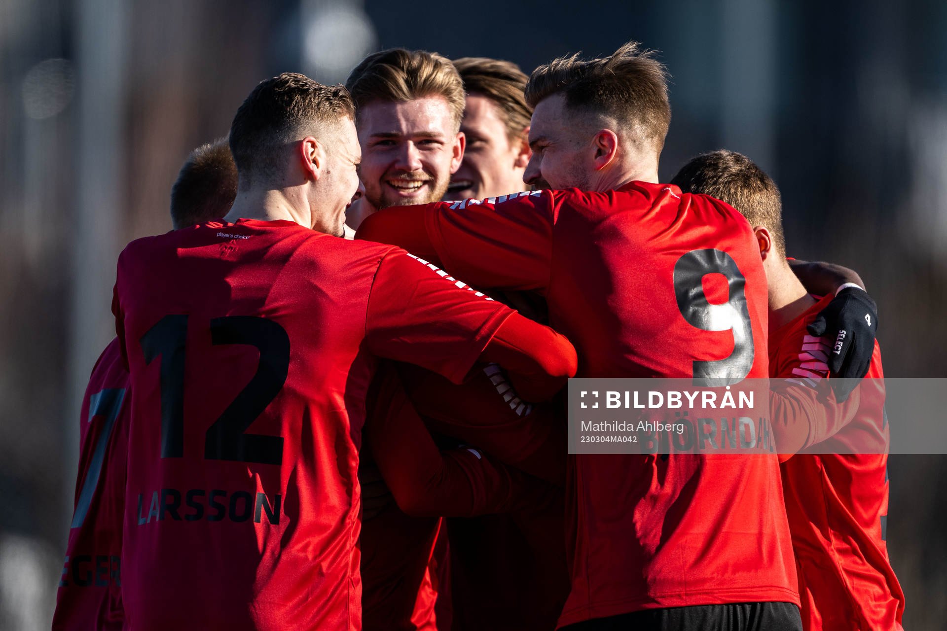 Örebros spelare jublar