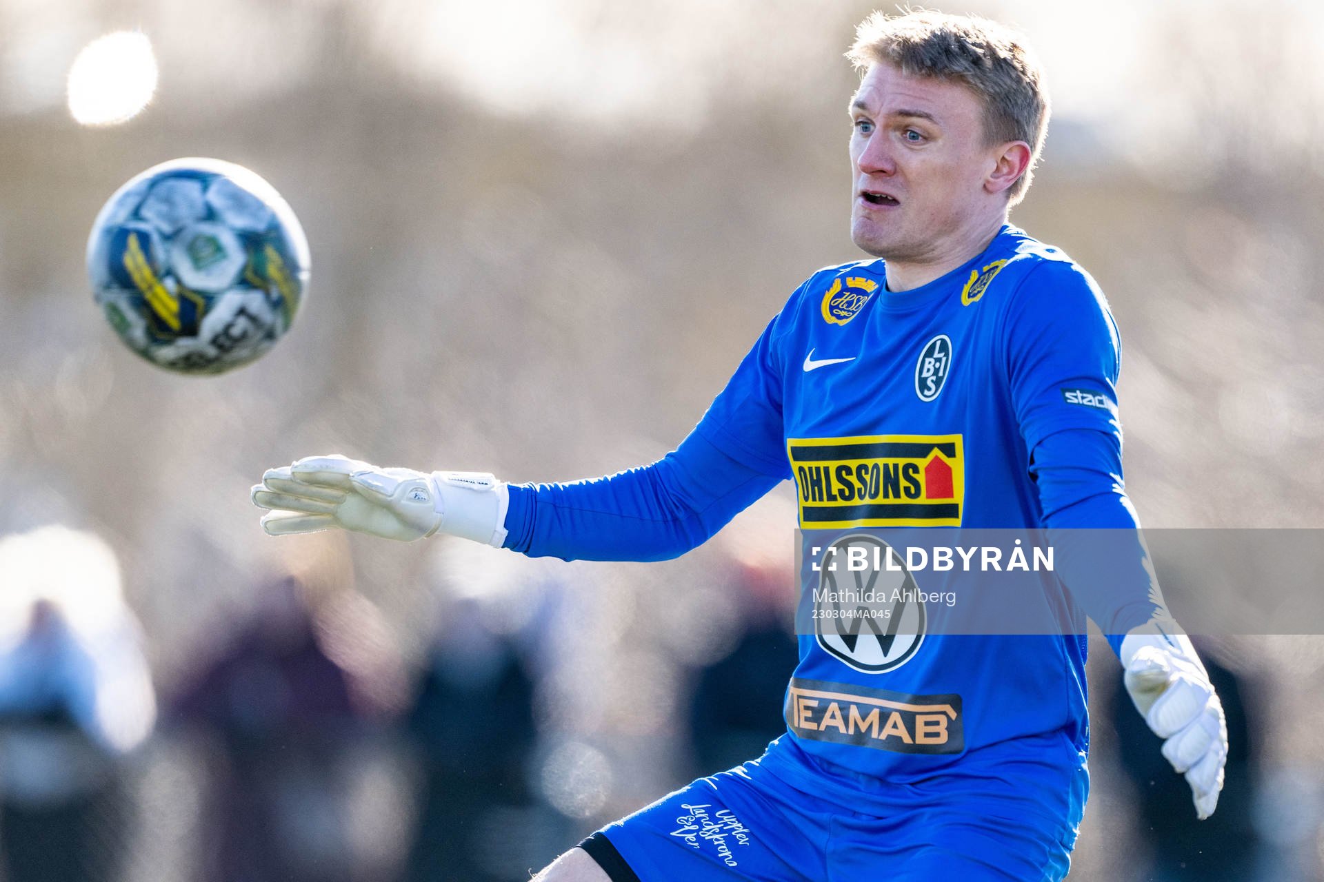 Landskronas målvakt Svante Hildeman