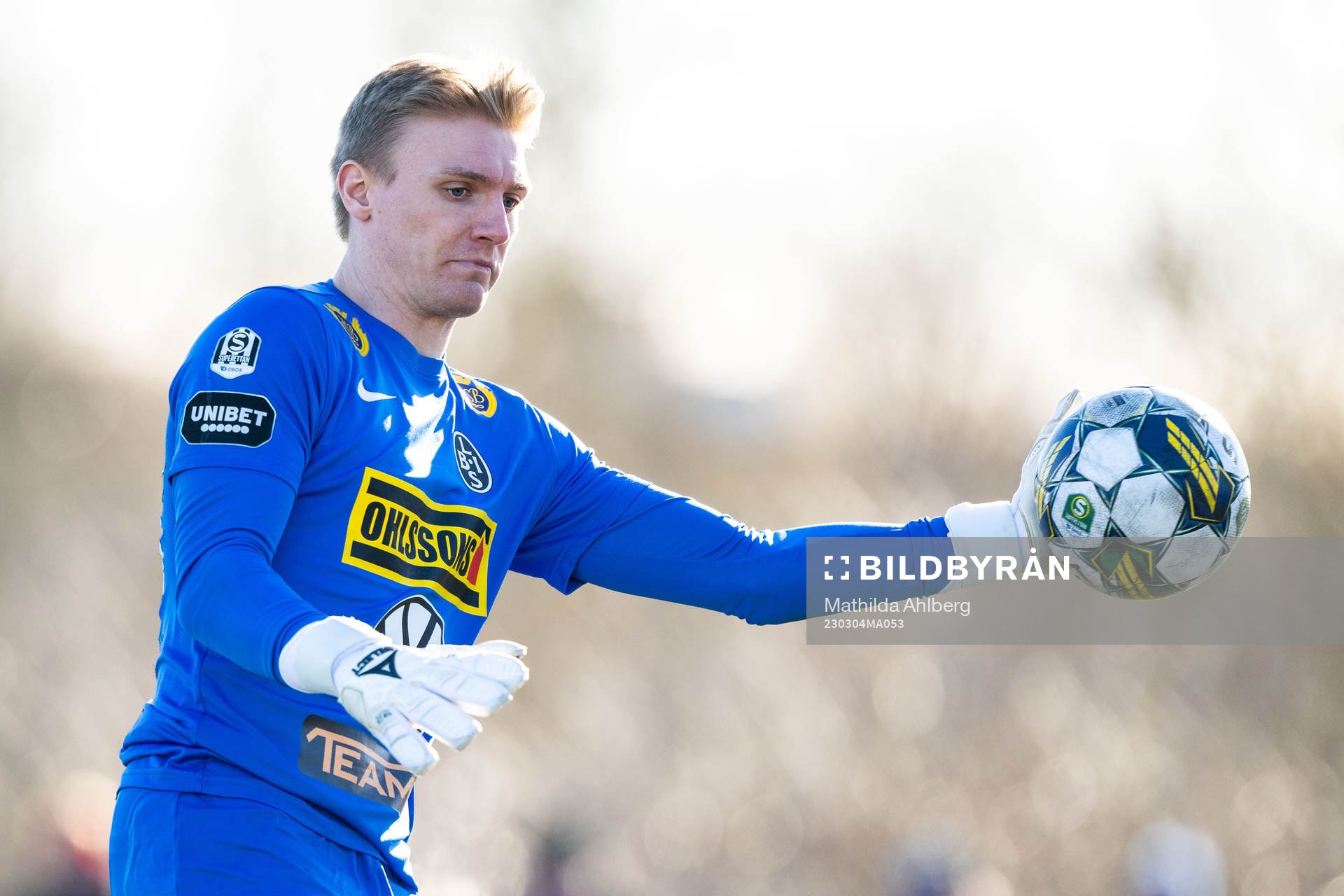 Landskronas målvakt Svante Hildeman