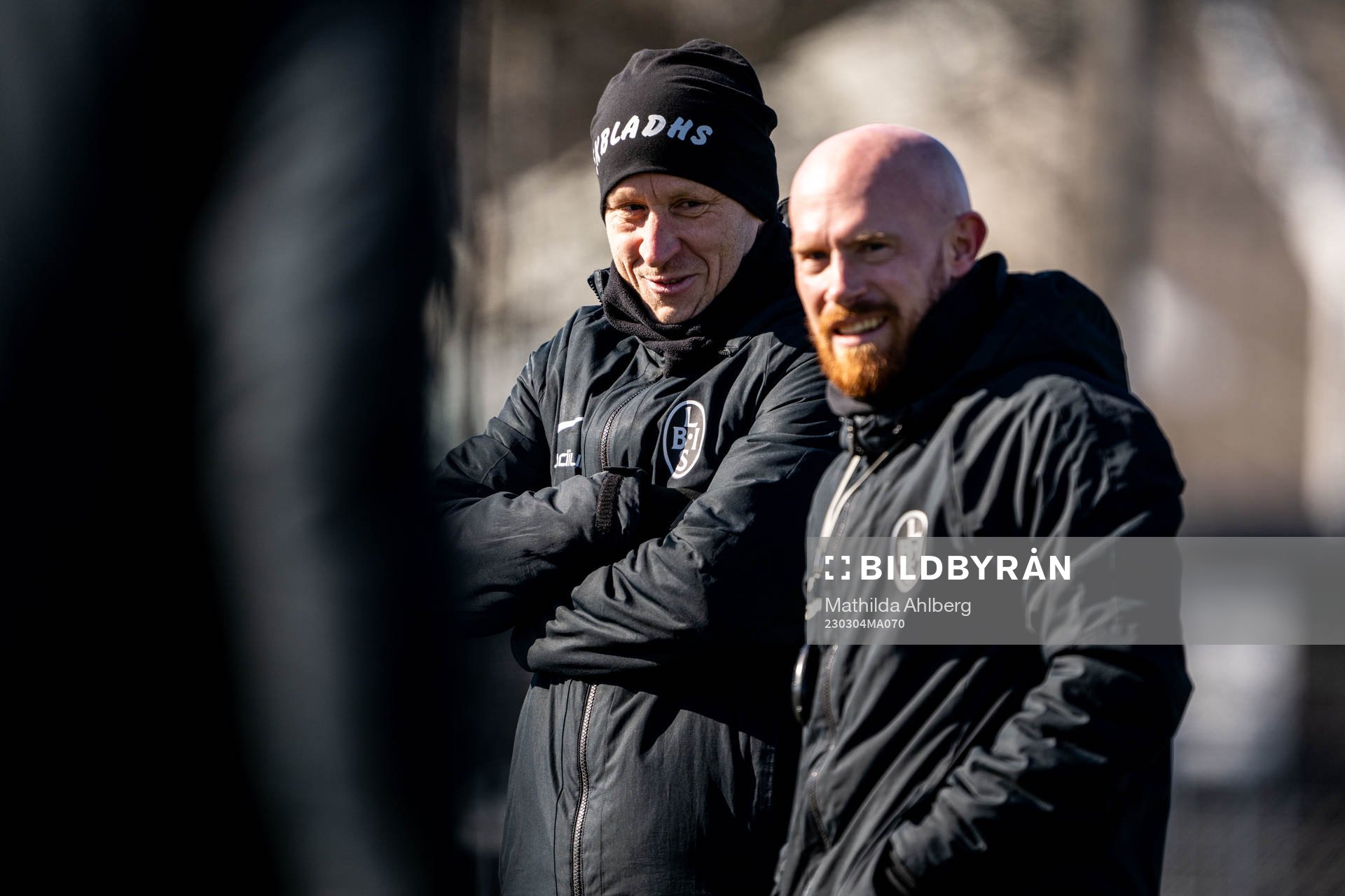 Landskronas tränare Billy Magnusson och assisterande