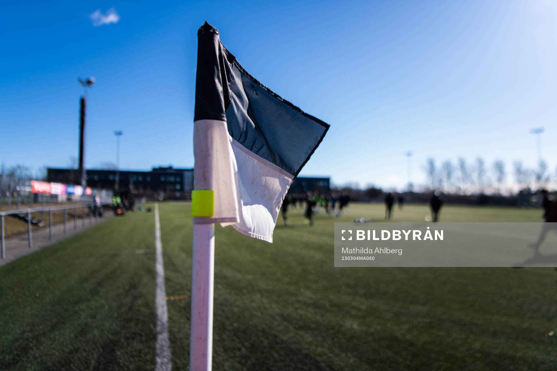 Svartvit hörnflagga