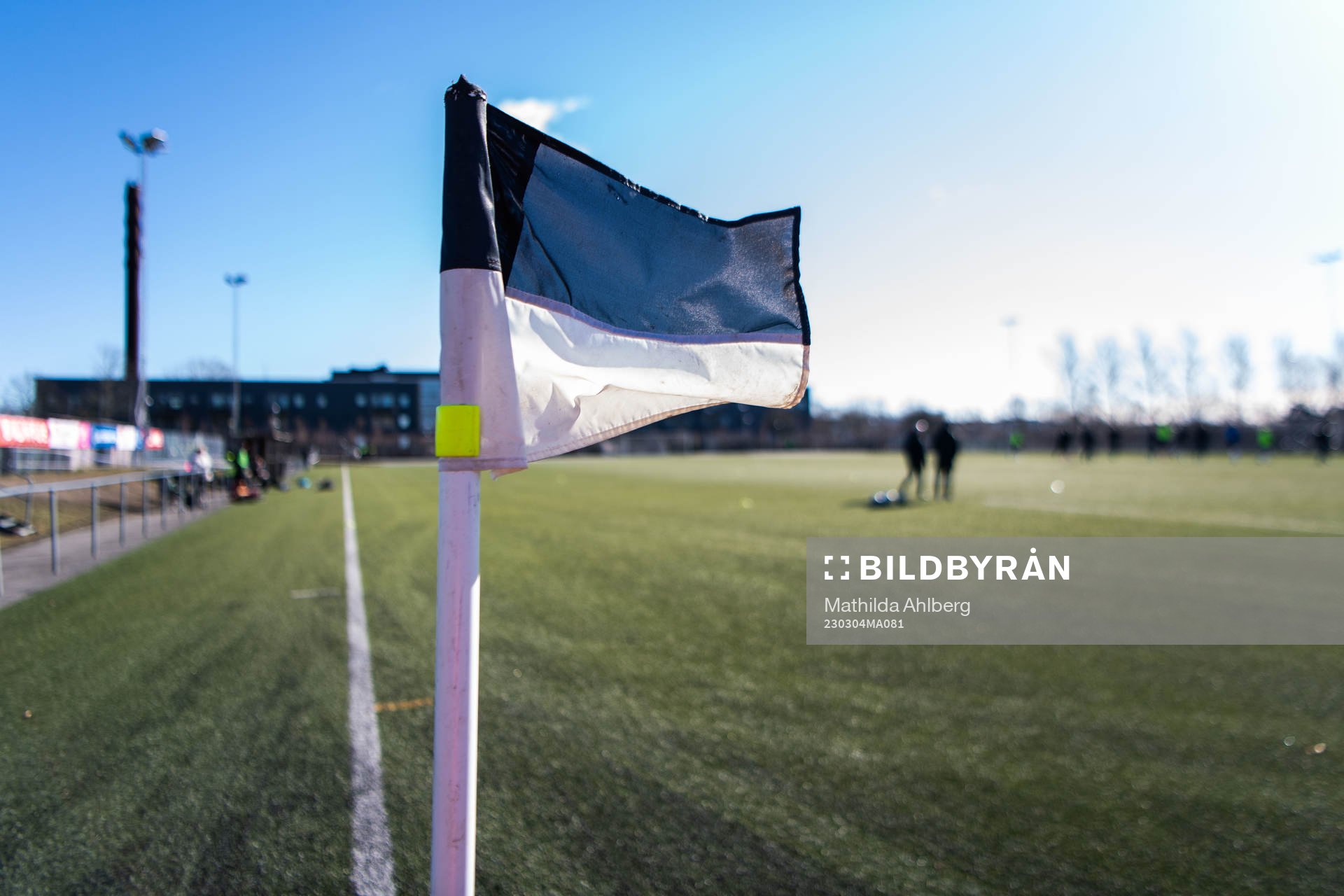 Svartvit hörnflagga