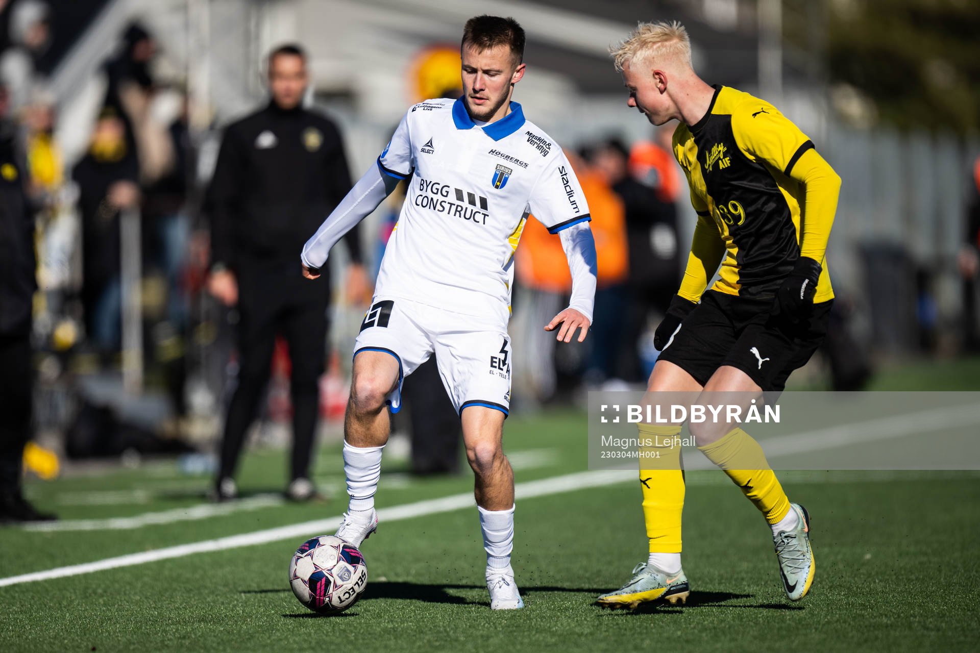 Sirius Melker Heier och Mjällbys Otto Rosengren