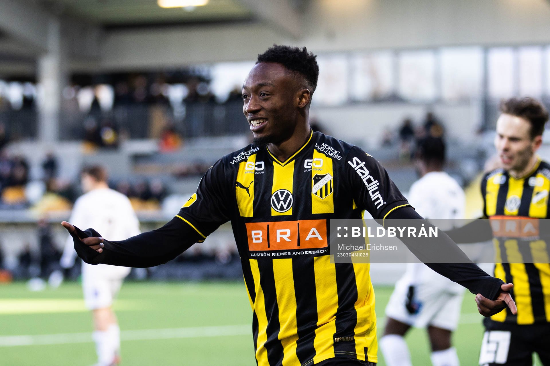Häckens Benie Adama Traore jublar