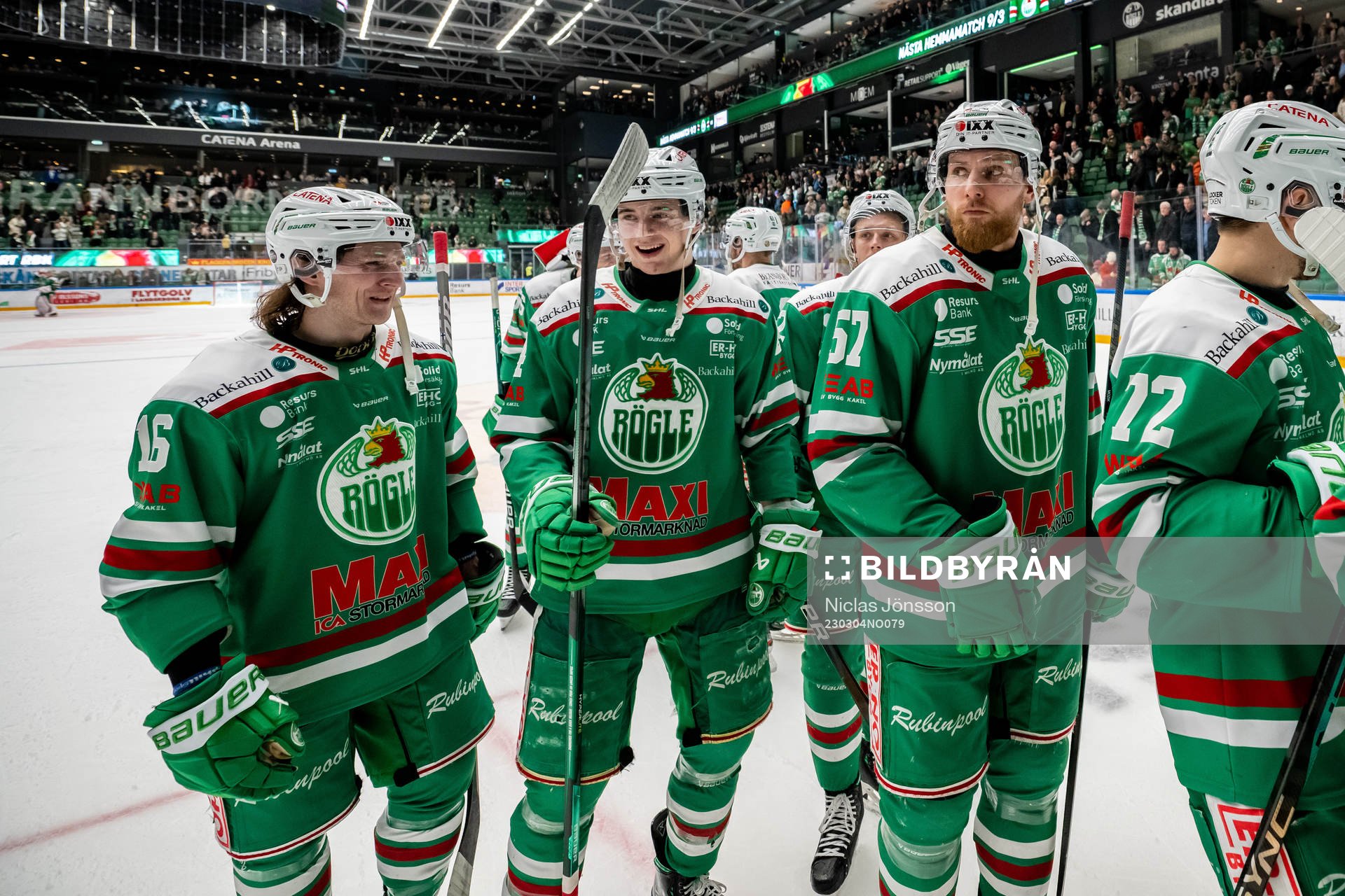 Rögles Valtteri Viljanen, Marco Kasper  och Vojtech Mozik