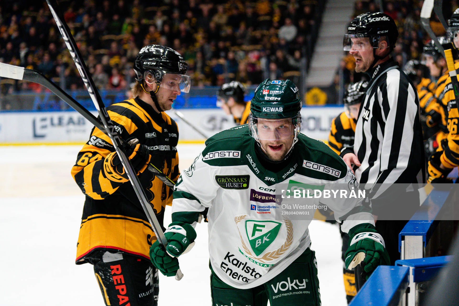 Skellefteås Jonathan Pudas och Färjestads Jasse Ikonen