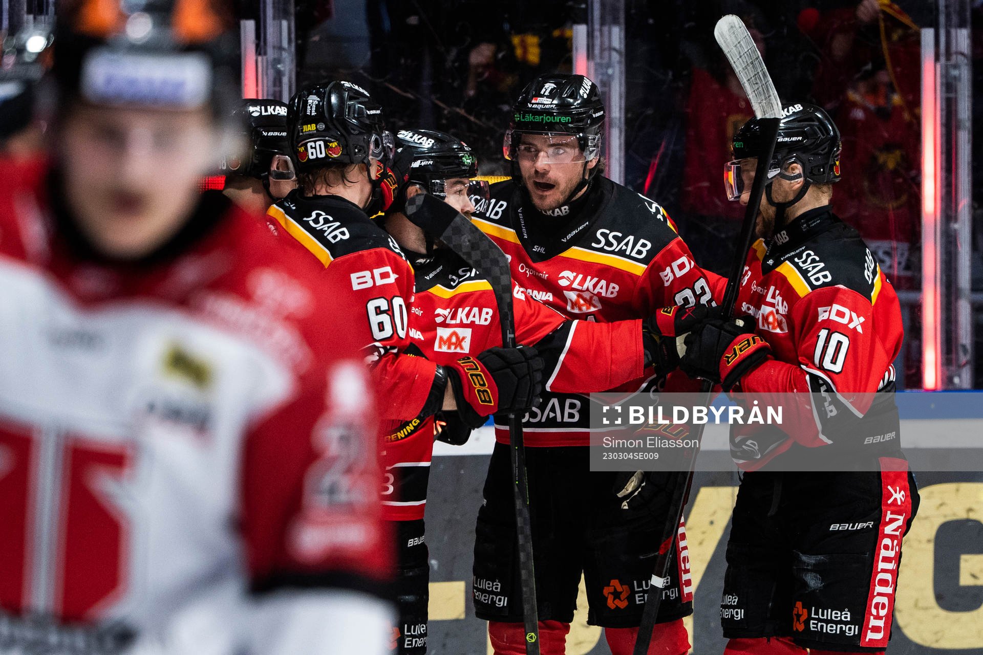 Luleås Oscar Engsund jublar