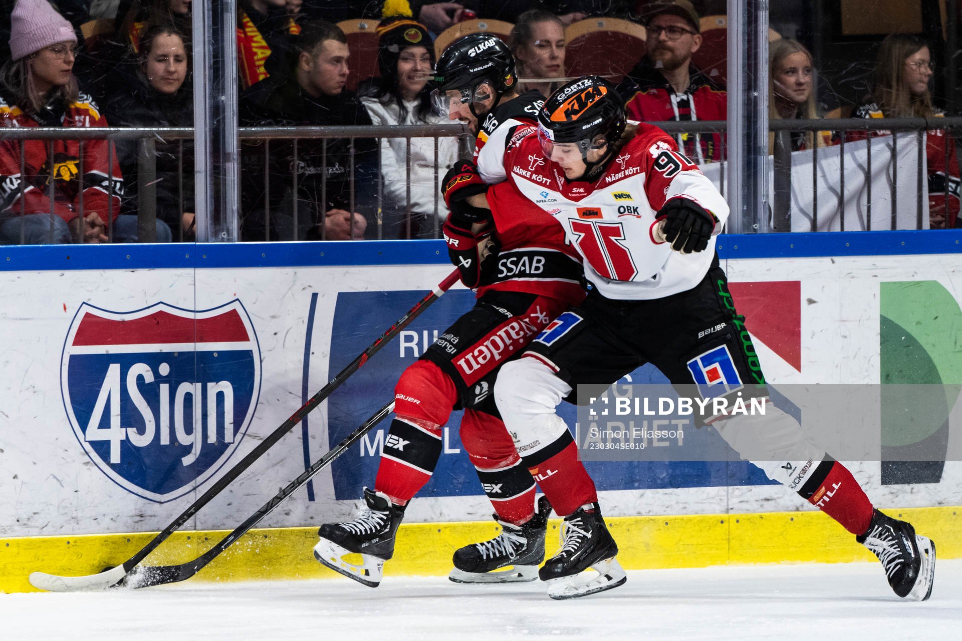 Luleås Filip Pyrochta och Örebros Leo Carlsson