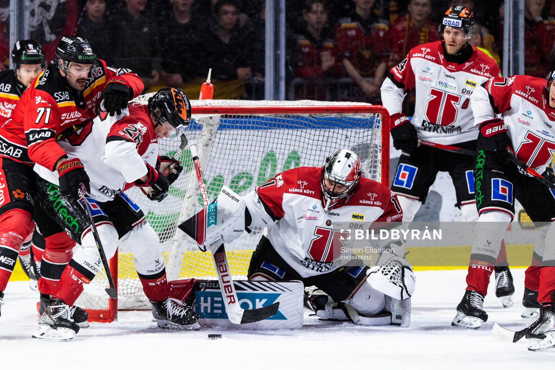 Luleås Linus Fröberg, Örebros Elias Pettersson och