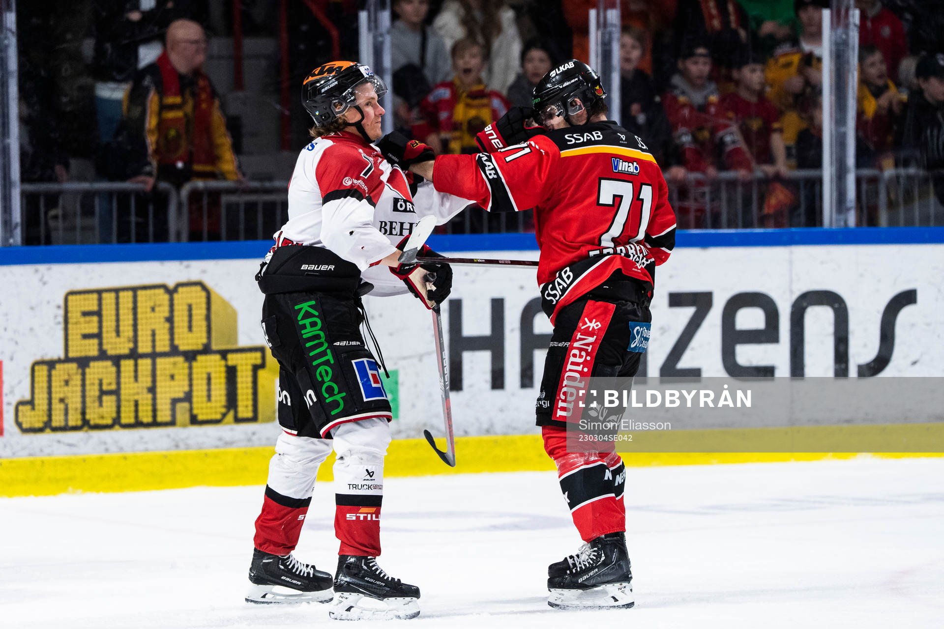 Örebros Marcus Hardegård och Luleås Linus Fröberg
