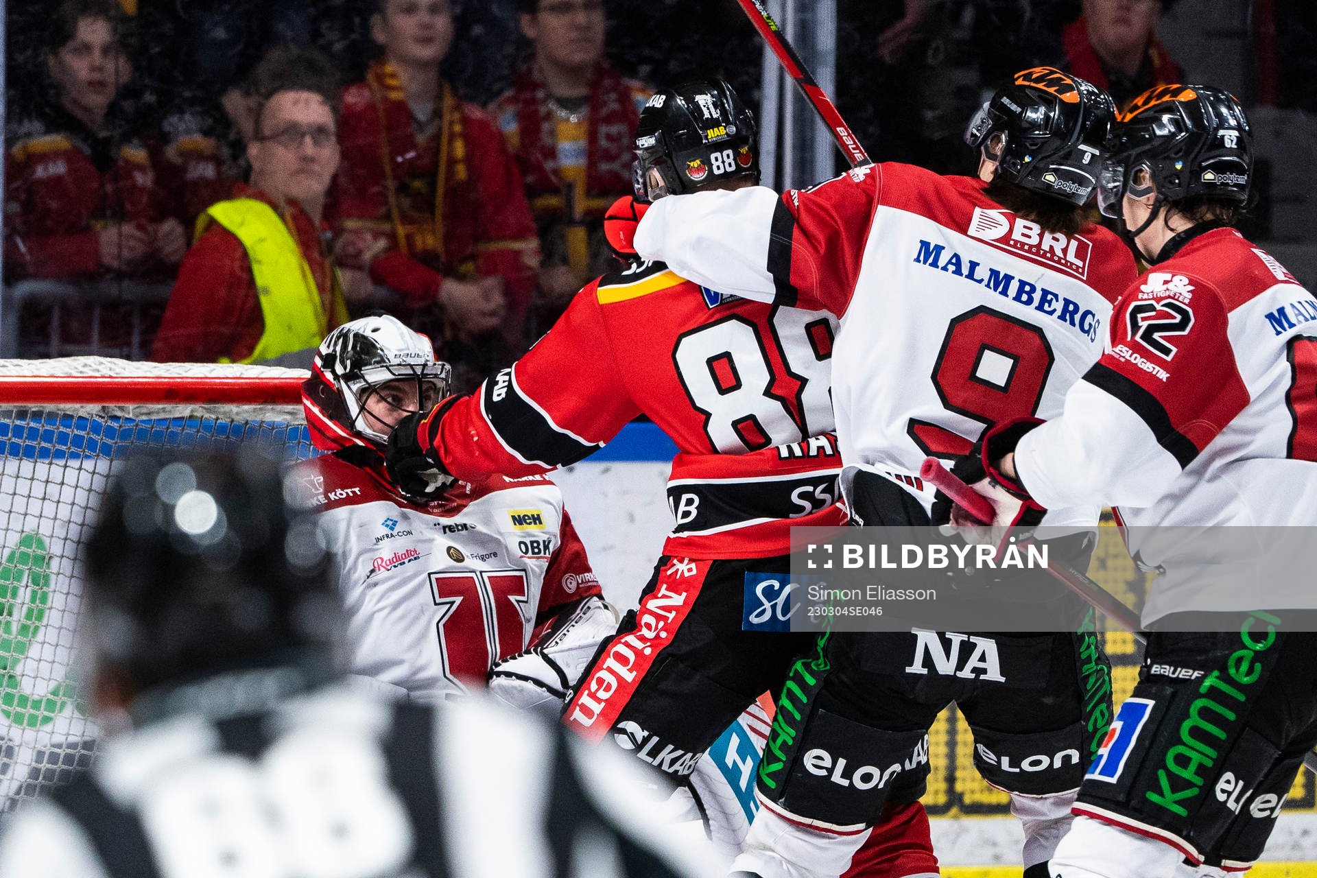 Örebros målvakt Jhonas Enroth och Luleås Joonas Rask