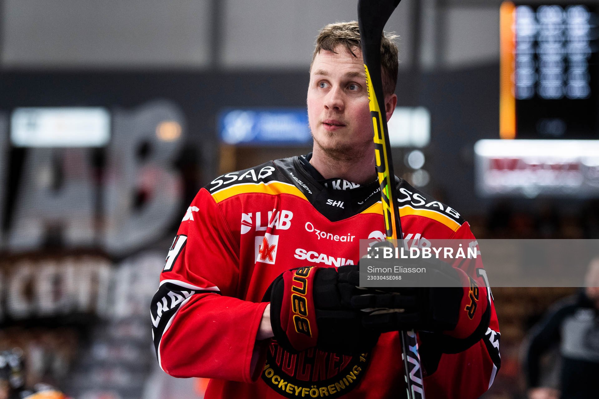 Luleås Jonas Berglund utan hjälm