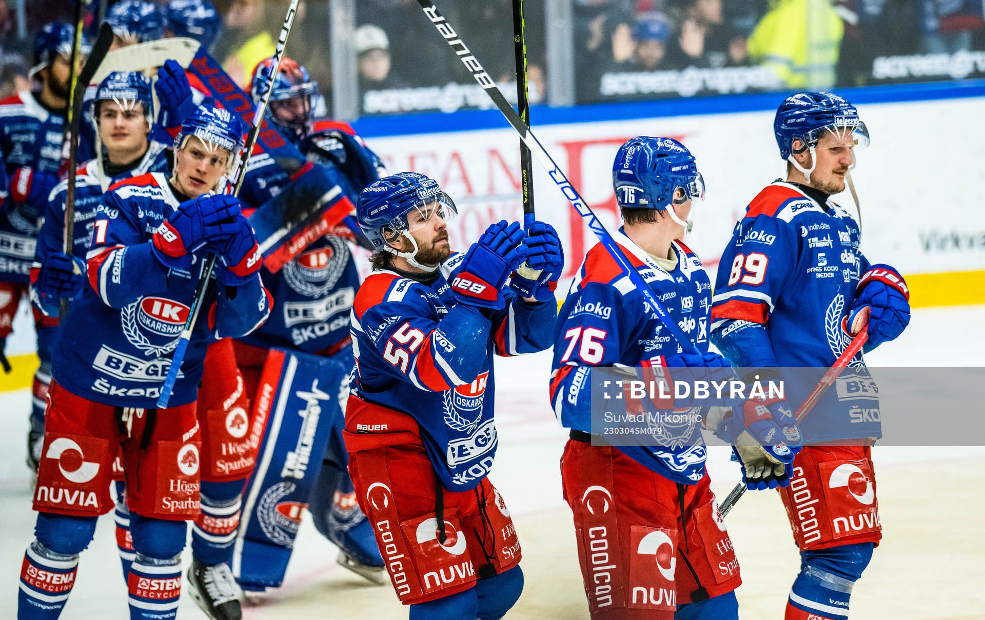 Oskarshamns Antti Suomela, David Quenneville, Emil