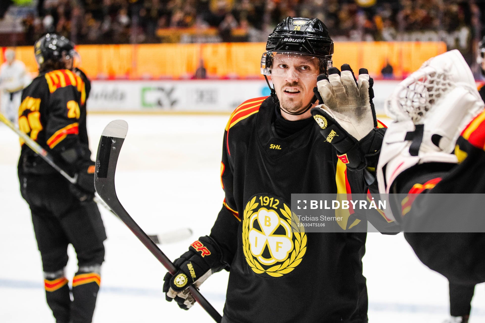 Brynäs Johannes Kinnvall jublar