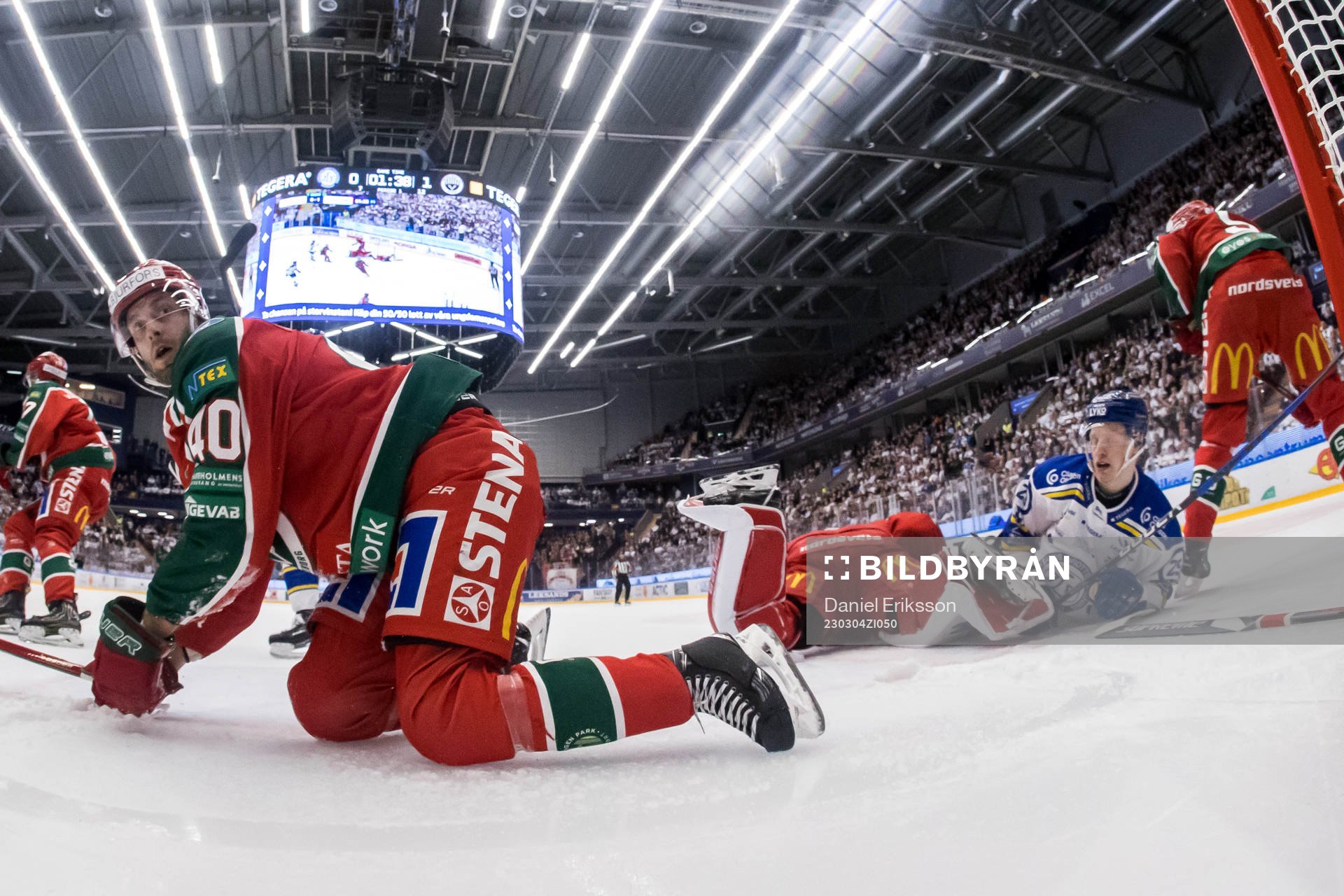 Frölundas Petteri Lindbohm och Leksands Emil Heineman