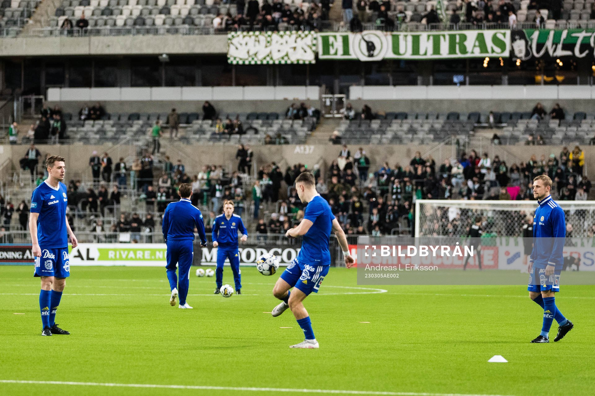 GIF Sundsvalls spelare värmer upp