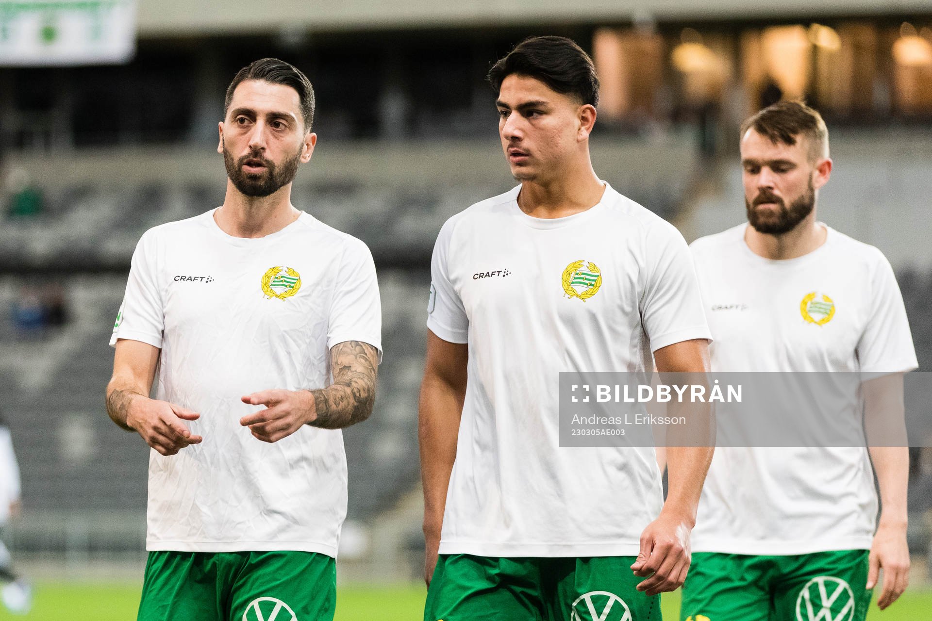Hammarbys Nahir Besara, Jusef Erabi och Mads Fenger Nielsen