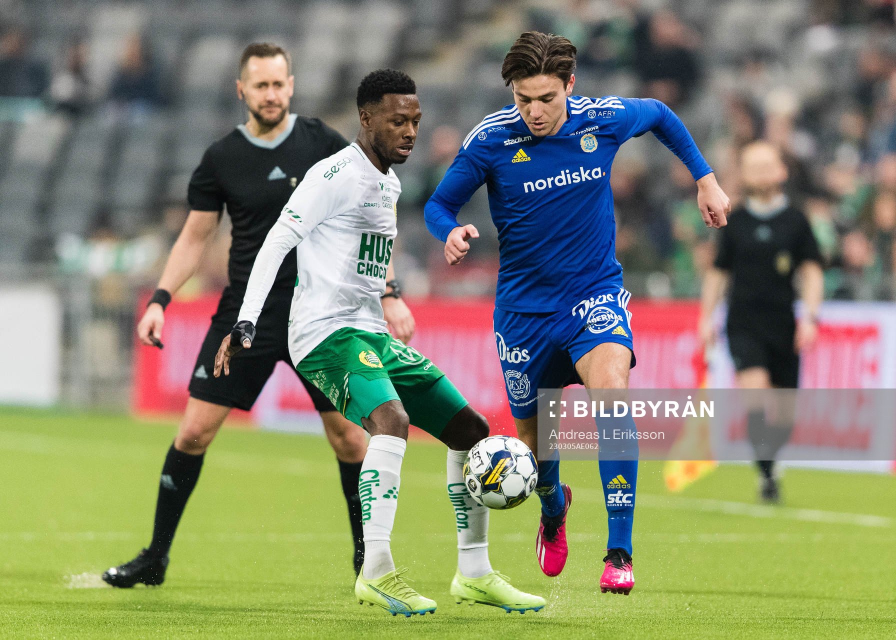 Hammarbys Shaquille Pinas och GIF Sundsvalls Teodor