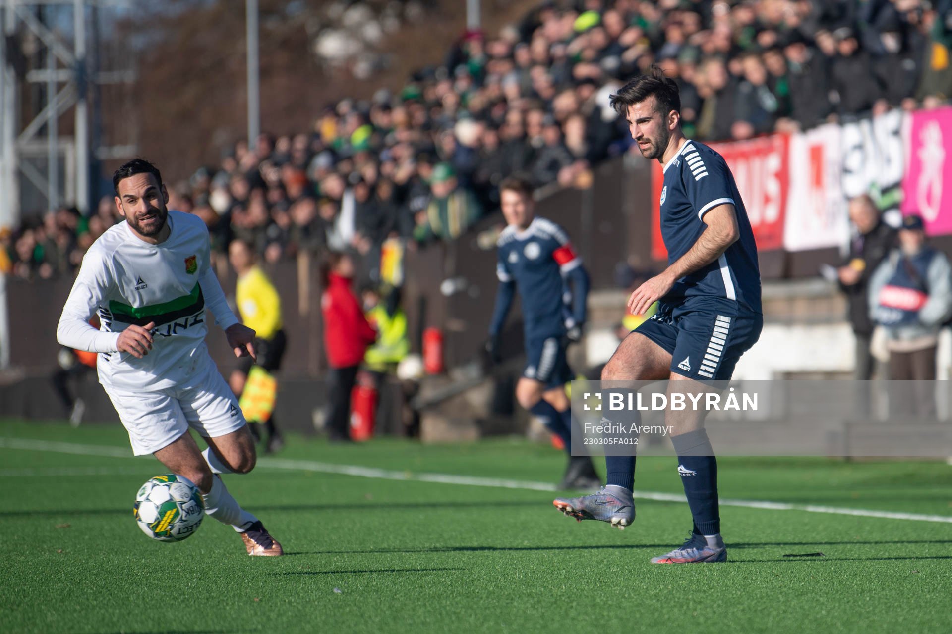 GAIS Mervan Celik och Utsiktens Allan Mohideen