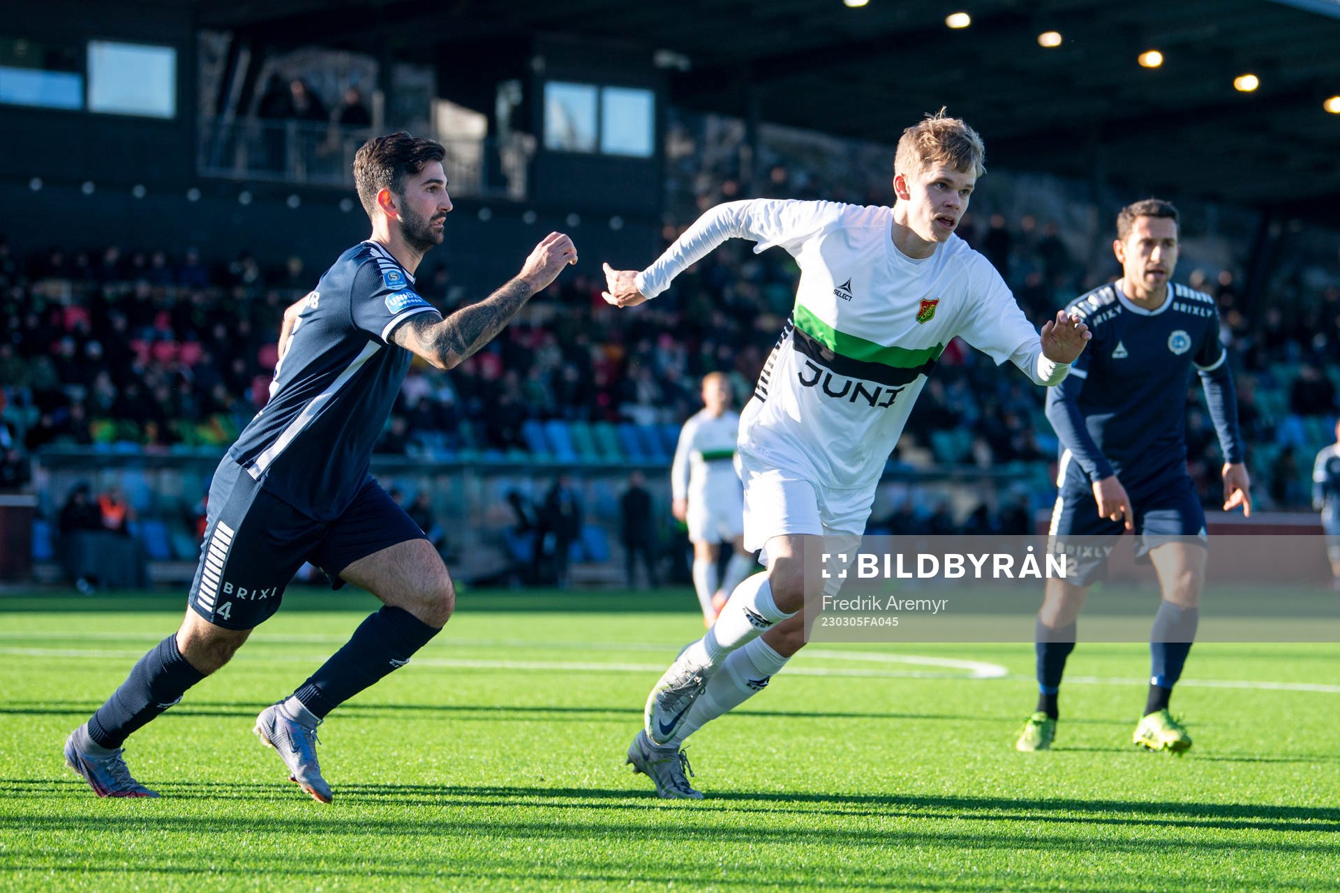 Utsiktens Allan Mohideen och GAIS Viktor Alexandersson