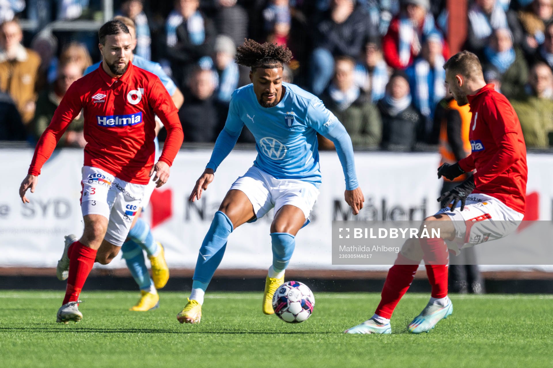 Degerfors Abdelkarim Mammar Chaouche och Malmö FFs Joseph
