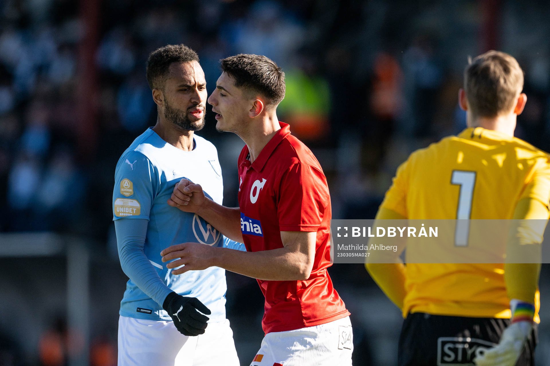 Malmö FFs Isaac Kiese Thelin och Degerfors Seid Korac