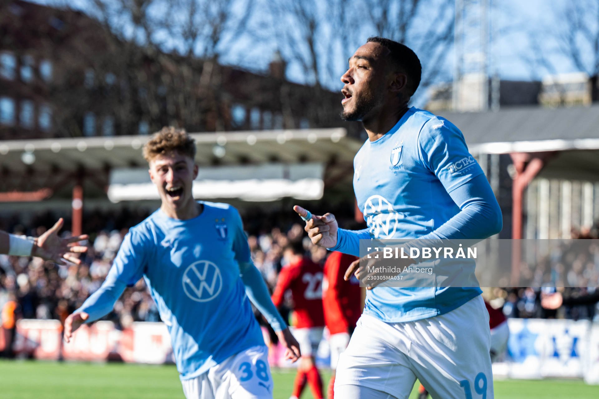Malmö FFs Derek Cornelius jublar