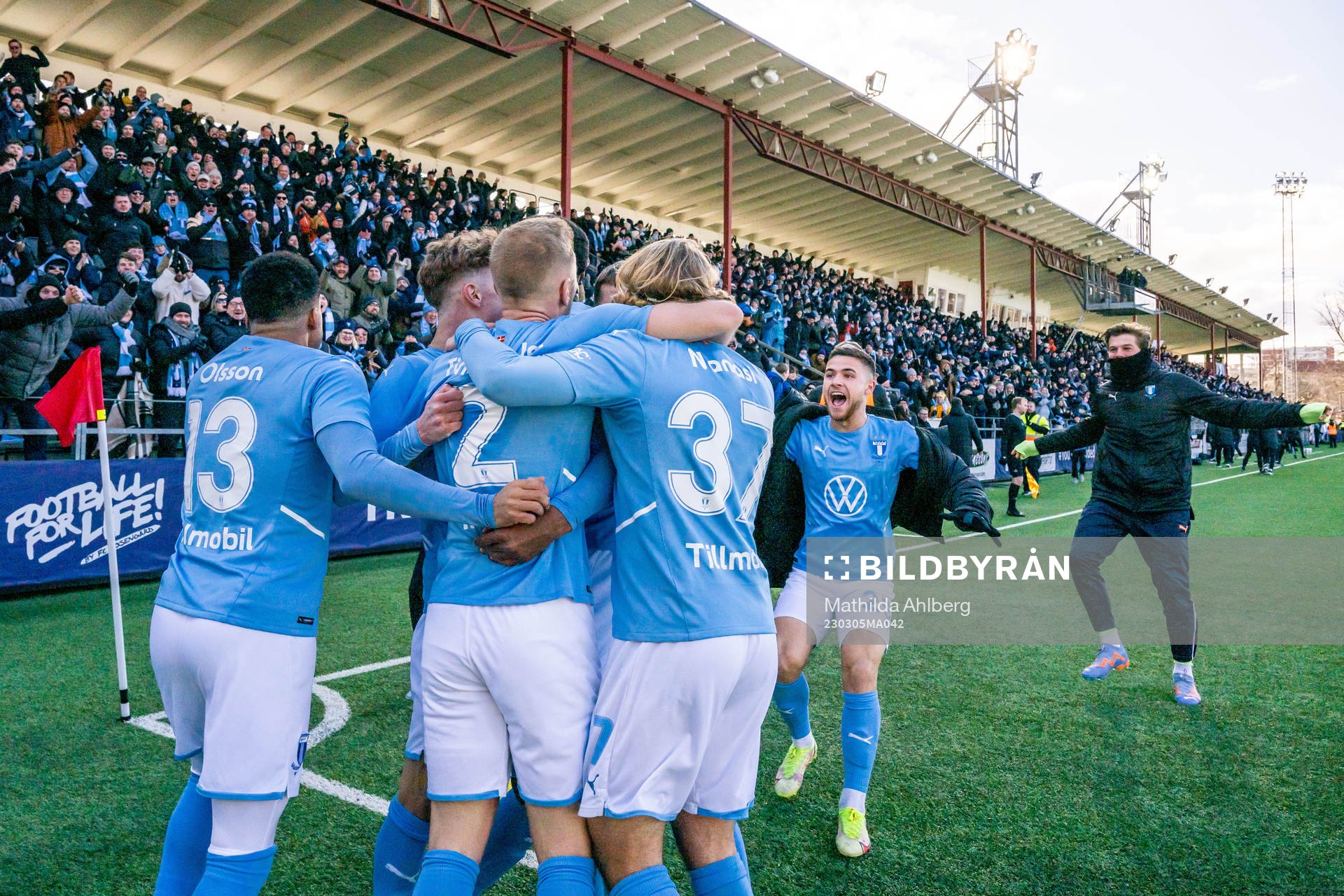 Malmö FFs spelare jublar