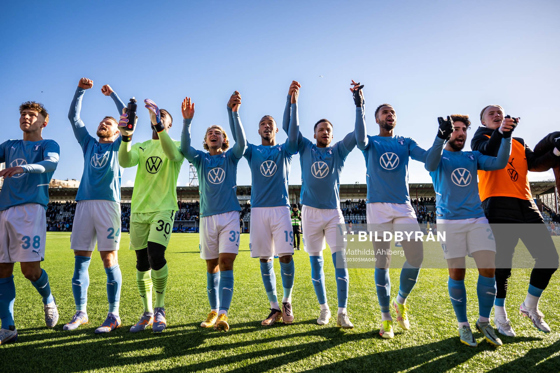 Malmö FFs Hugo Bolin, Lasse Nielsen, målvakt Ismael