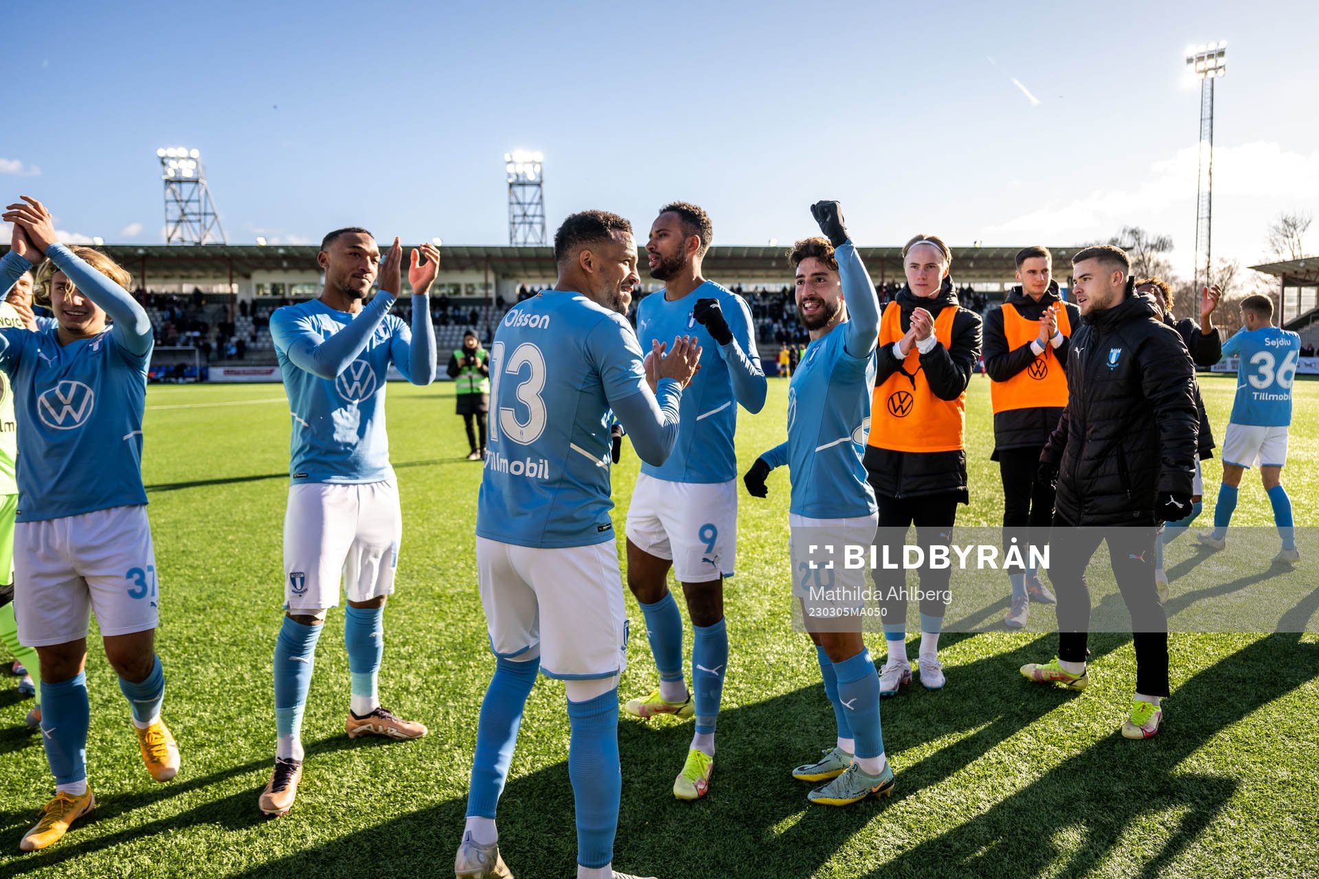 Malmö FFs spelare jublar