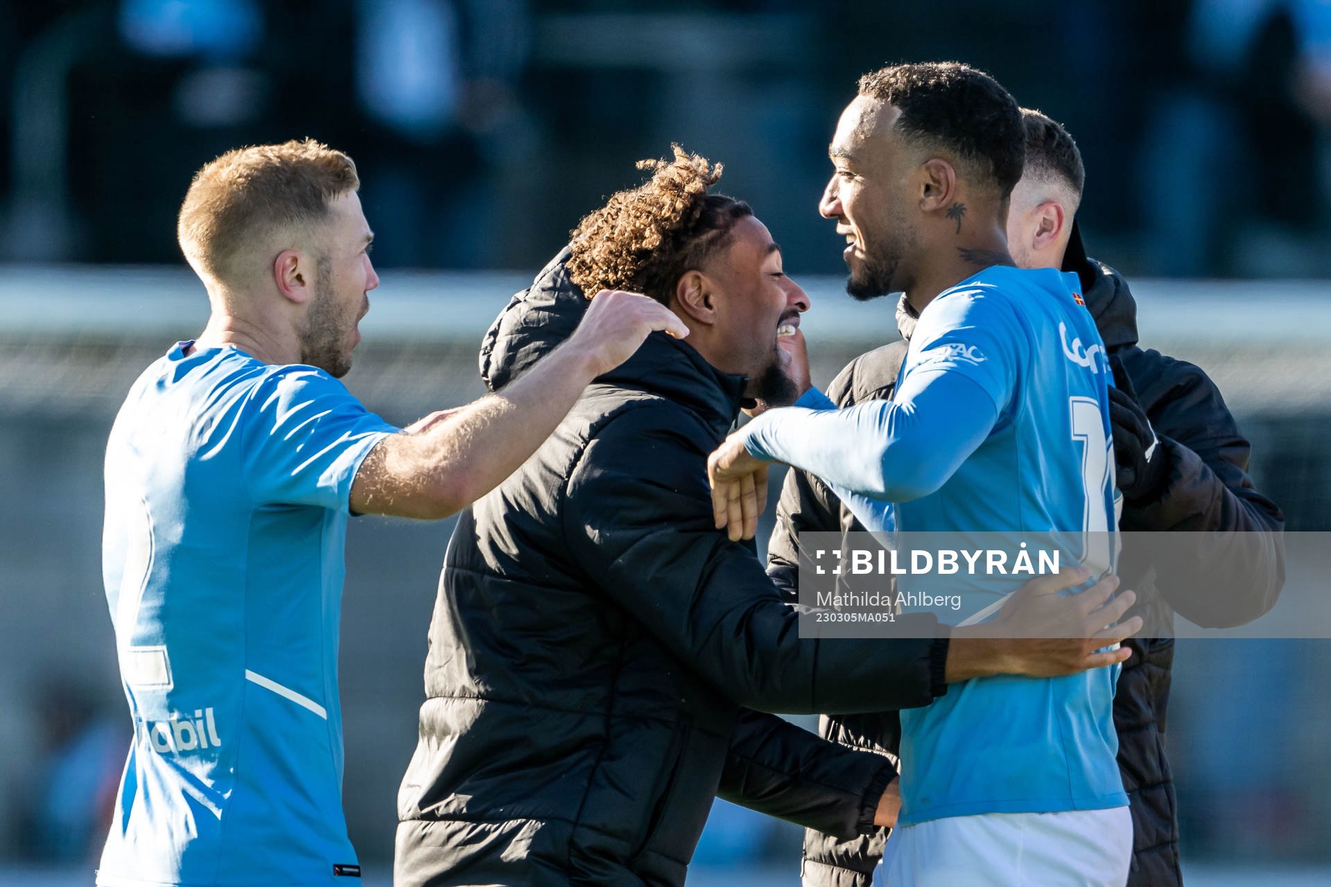 Malmö FFs Anton Tinnerholm, Joseph Ceesay och Derek