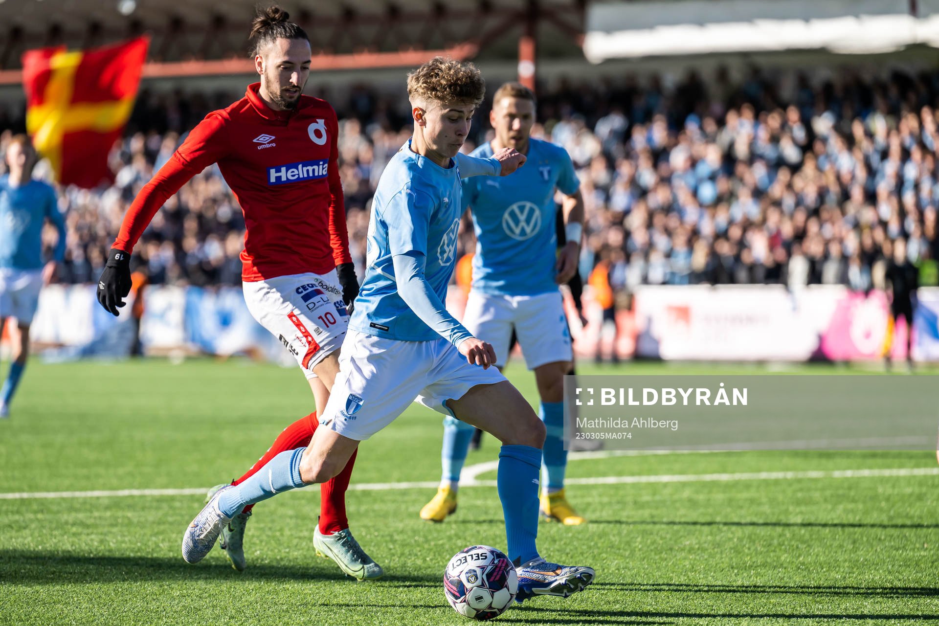 Degerfors Dijan Vukojevic och Malmö FFs Hugo Bolin