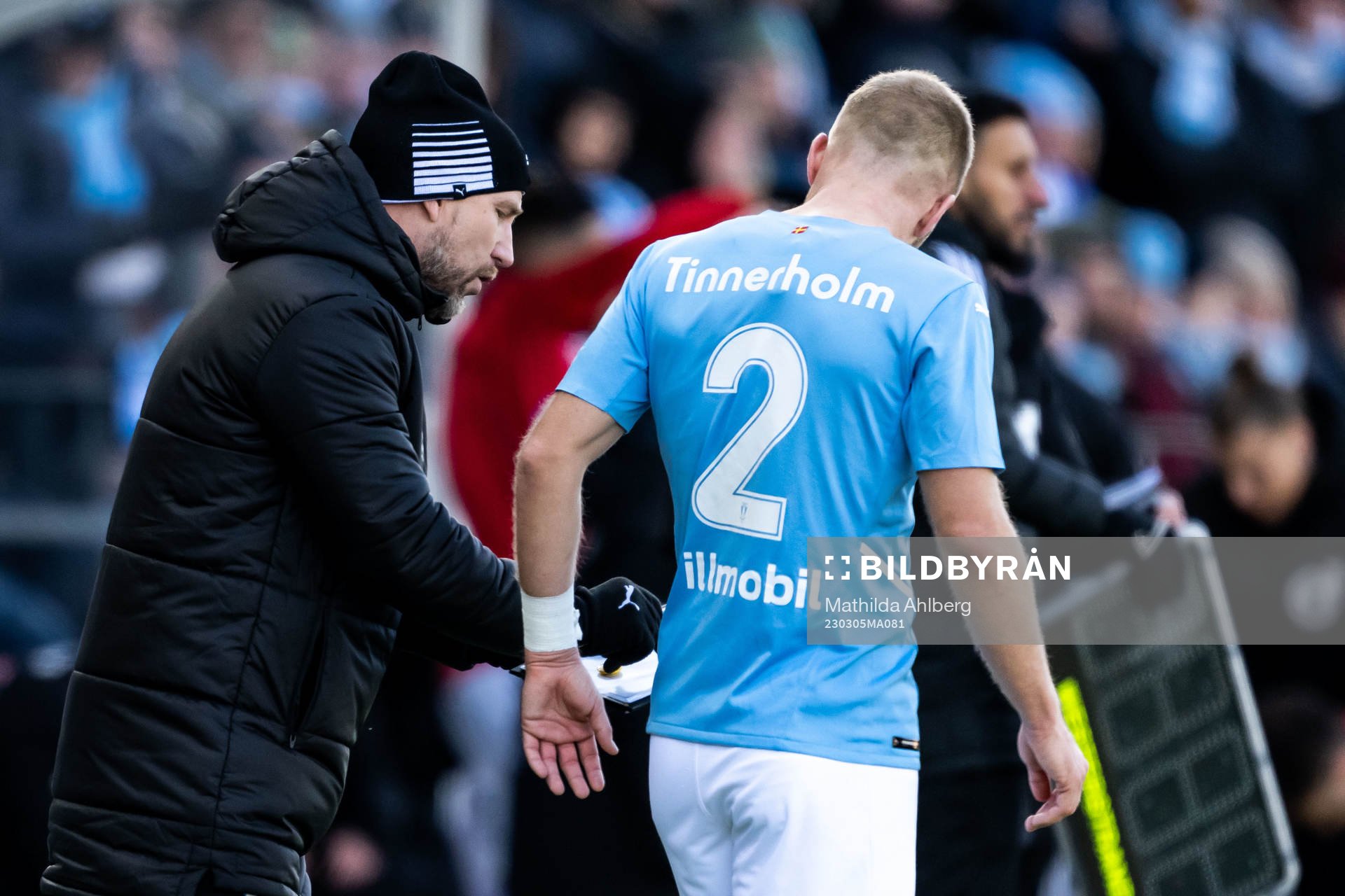 Malmö FFs tränare Henrik Rydström och Anton Tinnerholm