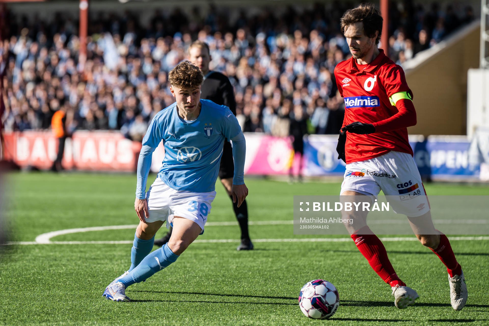 Malmö FFs Hugo Bolin och Degerfors Sebastian Ohlsson