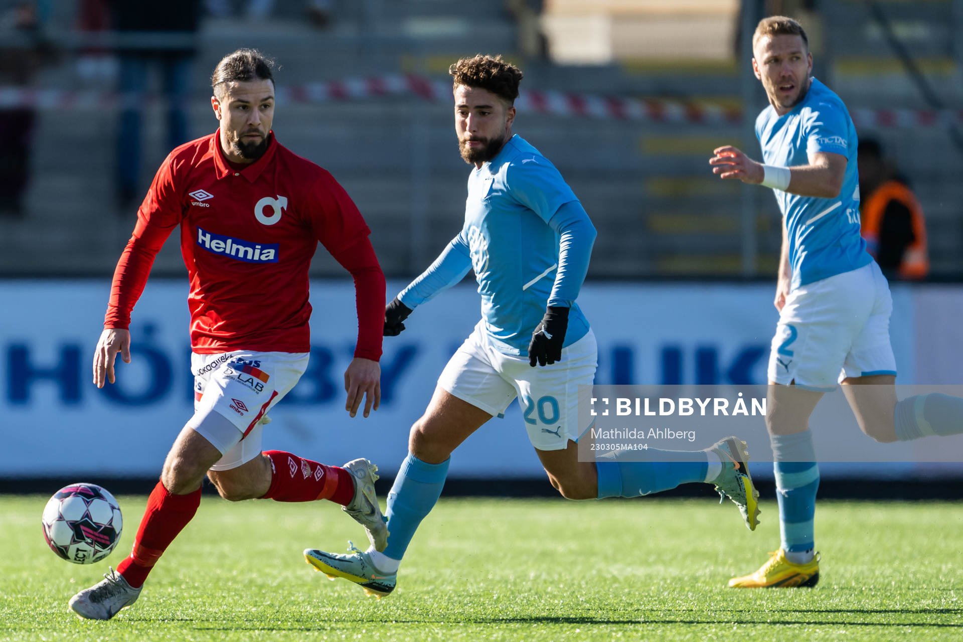 Degerfors Dijan Vukojevic och Malmö FFs Moustafa Zeidan