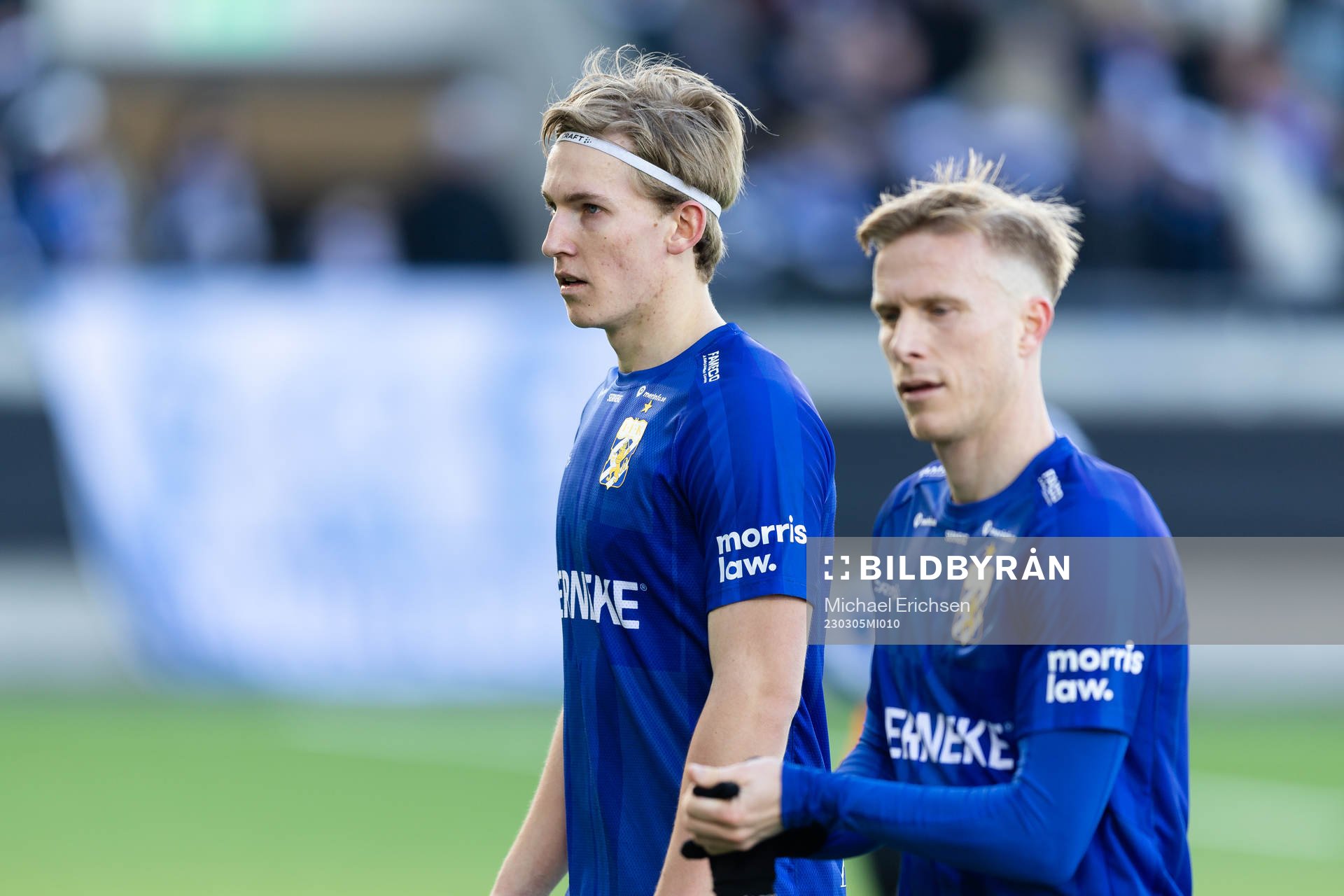 IFK Göteborgs Johan Bångsbo och Oscar Wendt deppar i
