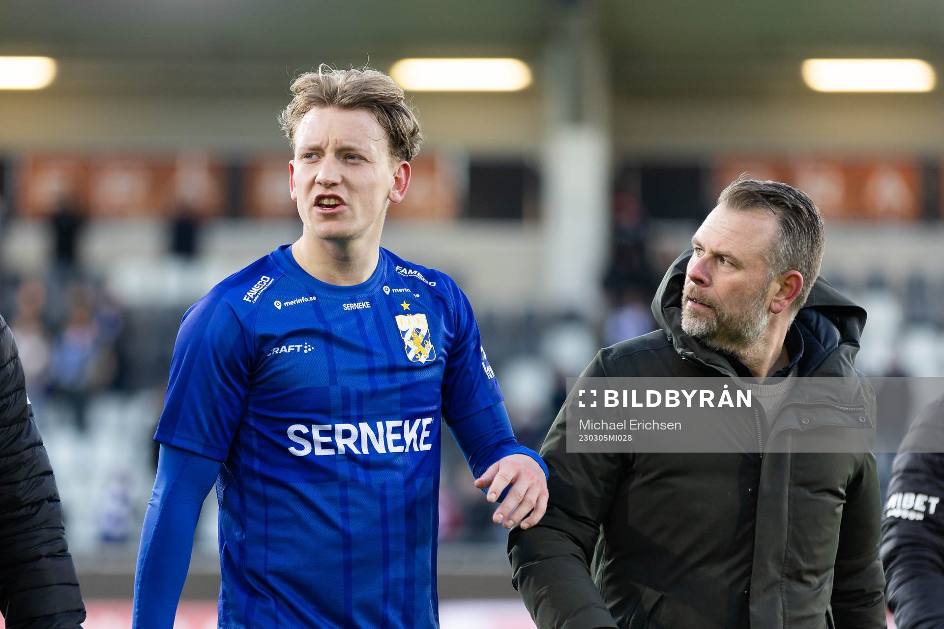 IFK Göteborgs Sebastian Hausner och tränare Mikael Stahre