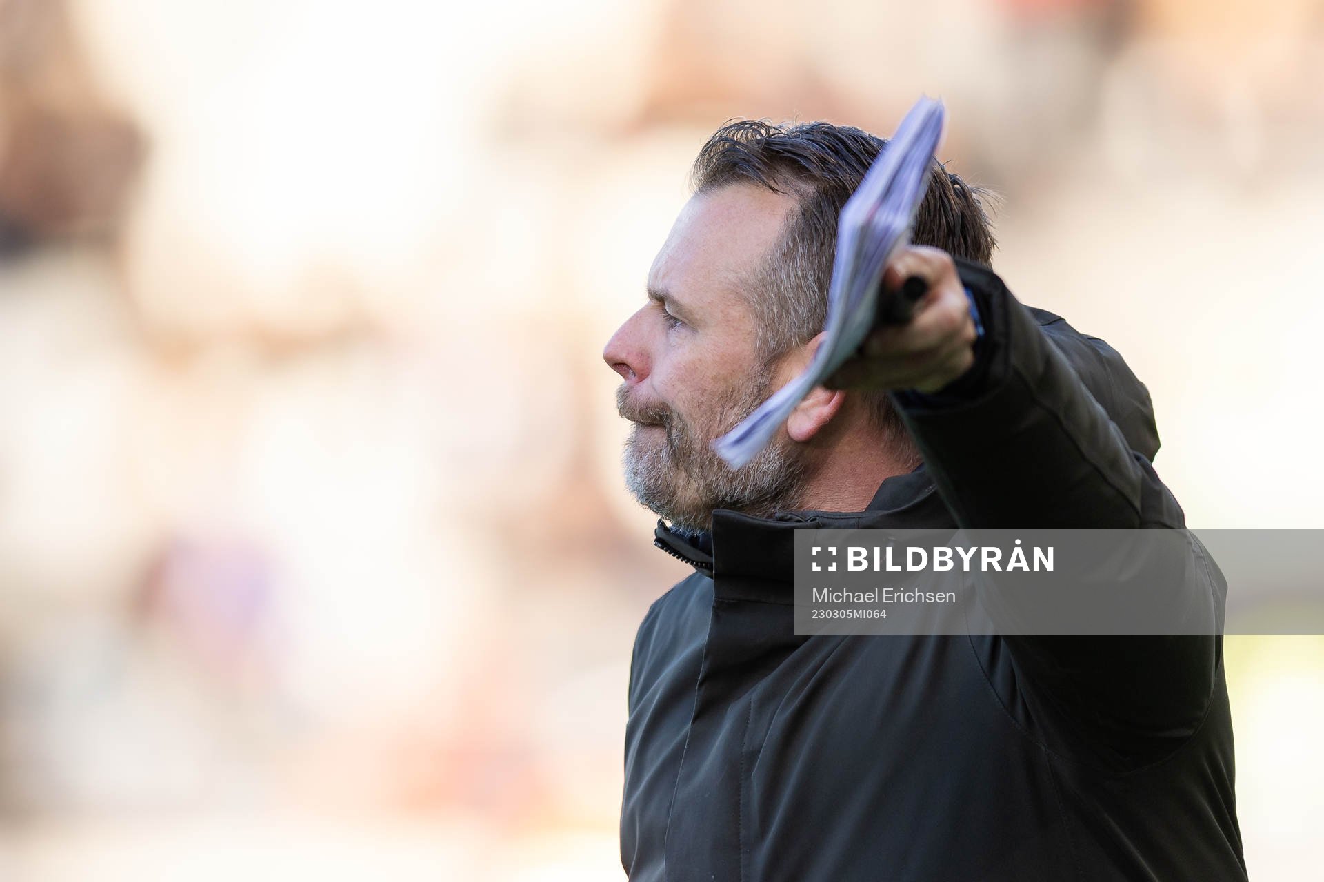 IFK Göteborgs tränare Mikael Stahre under fotbollsmatchen i Svenska Cupen mellan IFK Göteborg och IFK Norrköping den 5 mars 2023 i Göteborg.