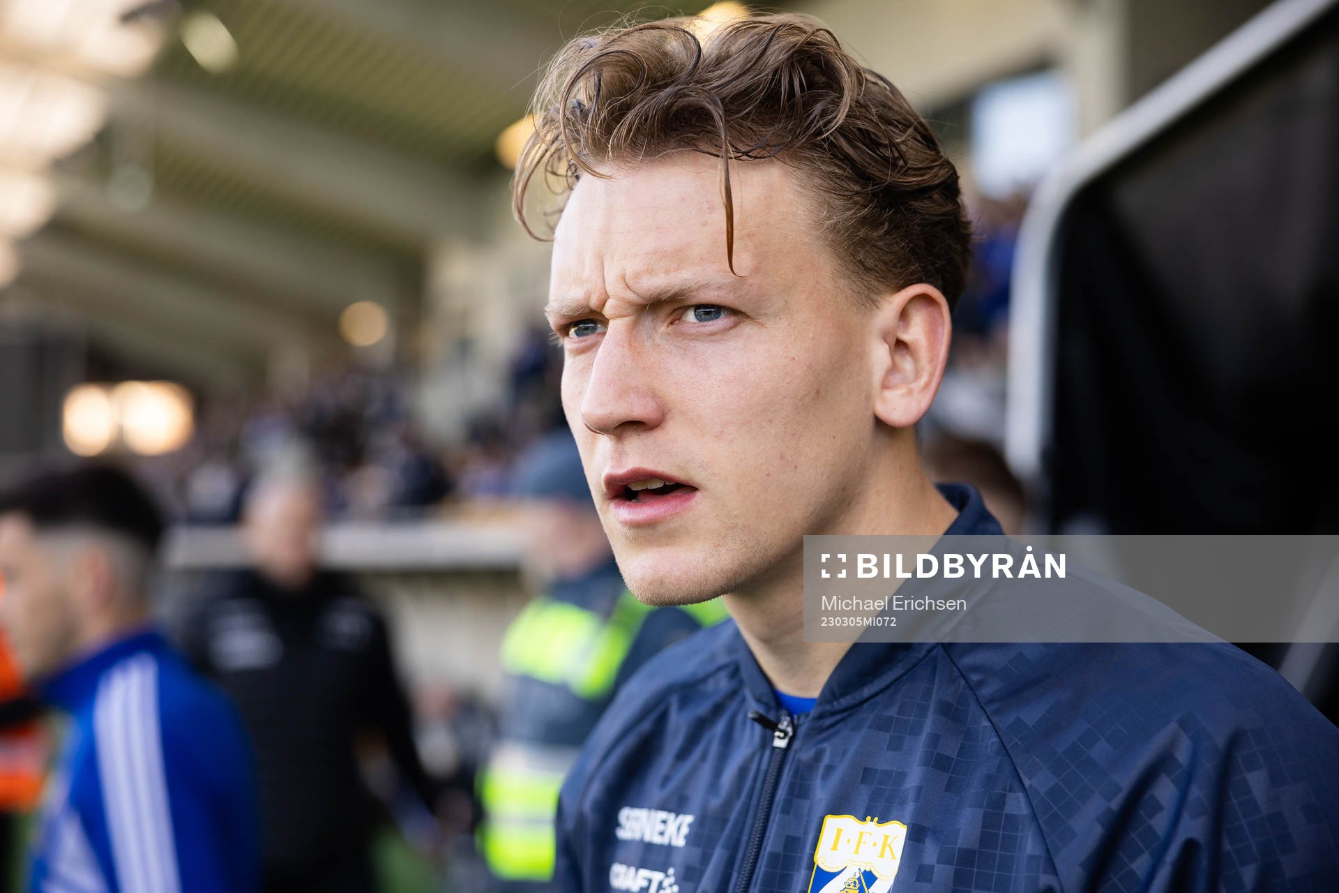 IFK Göteborgs Sebastian Hausner innan fotbollsmatchen i
