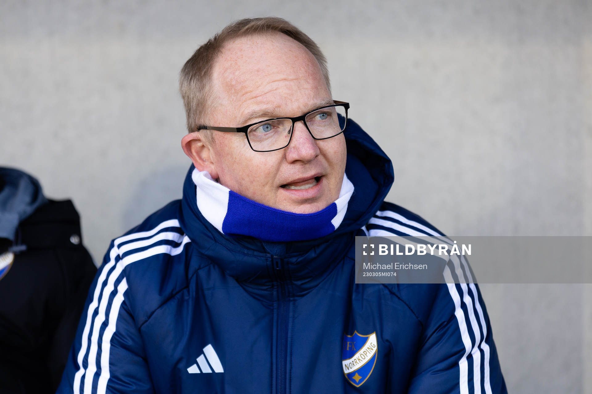 IFK Norrköpings tränare Glen Riddersholm innan