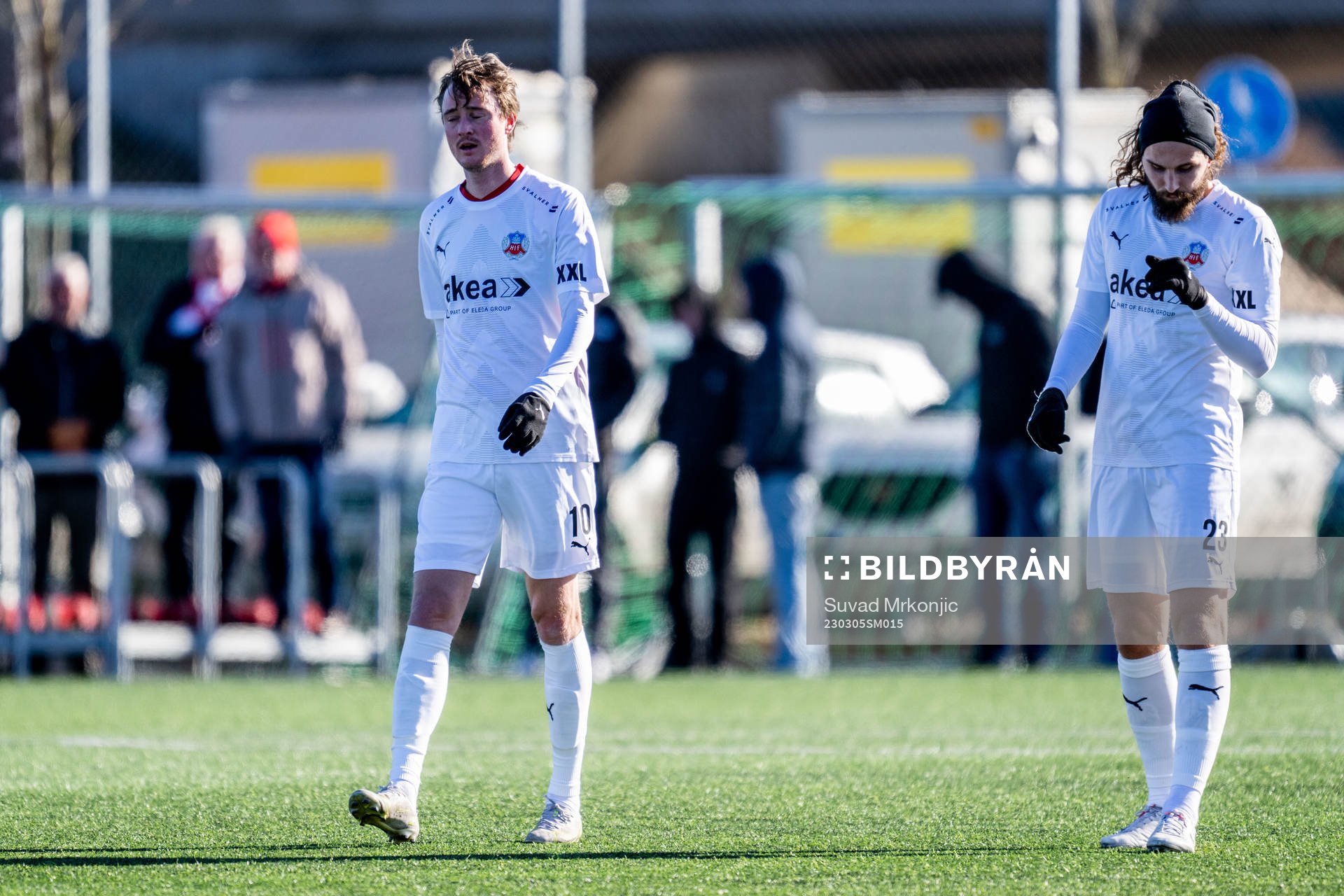 Helsingborgs Rasmus Jönsson och Ali Suljic deppar