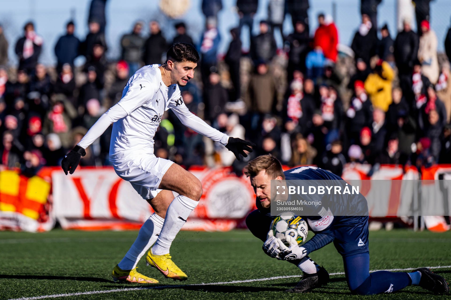 Helsingborgs Amar Muhsin och Kalmars målvakt Ricardo