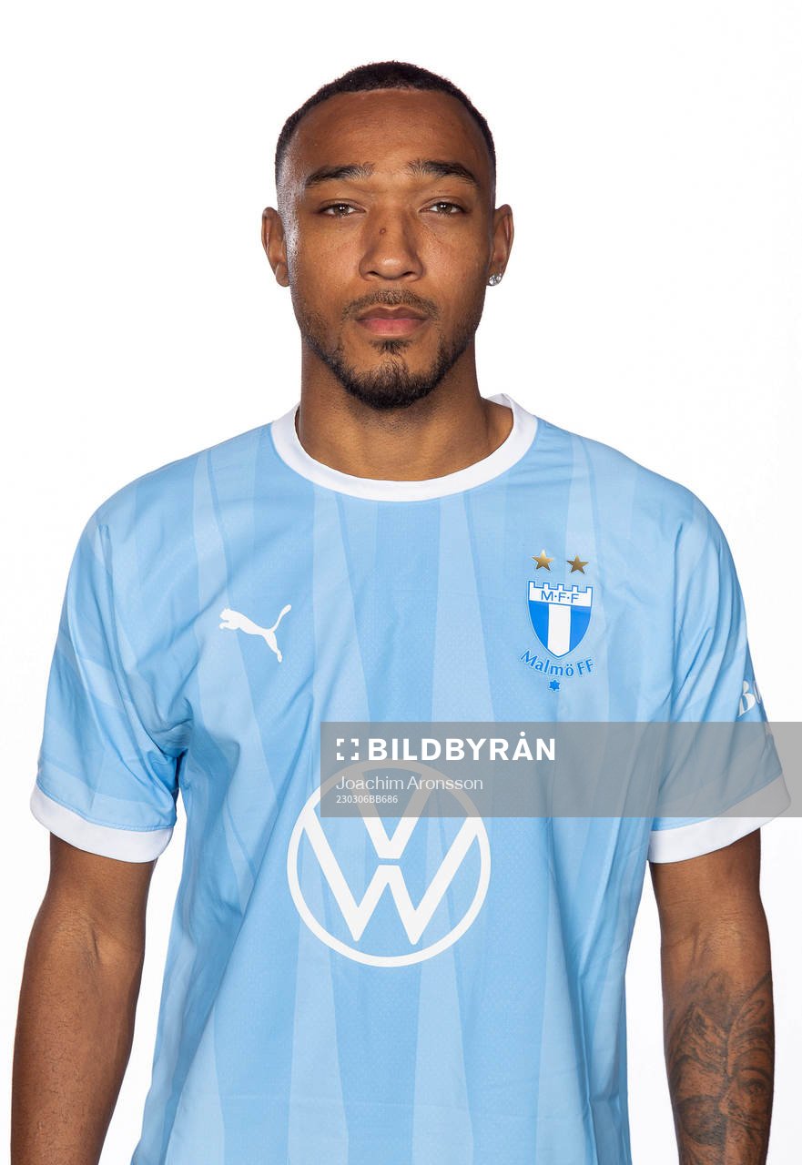 Malmös Derek Cornelius poserar för ett porträtt den 6 mars 2023 i Malmö.